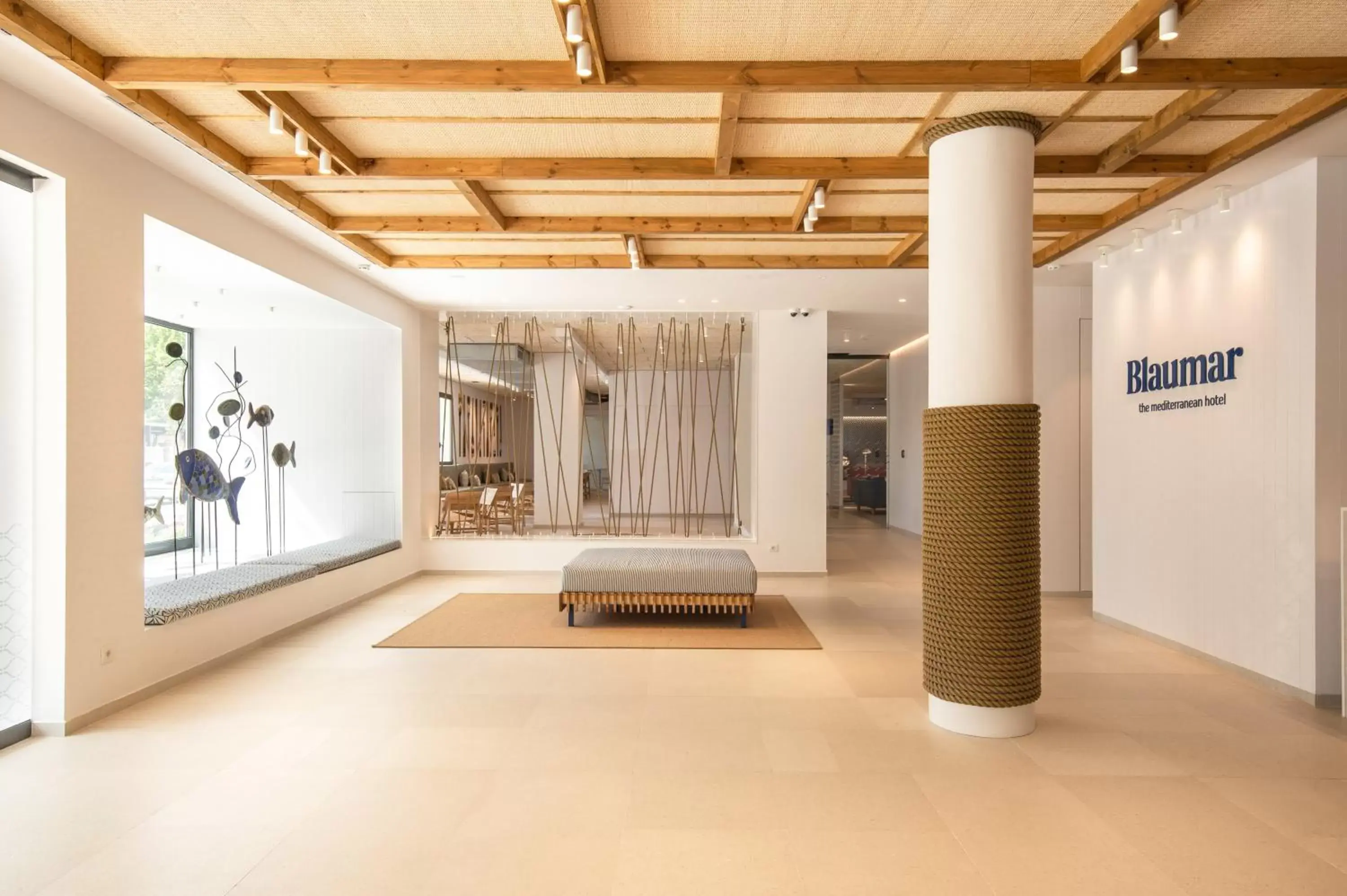 Lobby or reception, Bed in Blaumar Hotel Lobby or reception, Bed in Blaumar Hotel