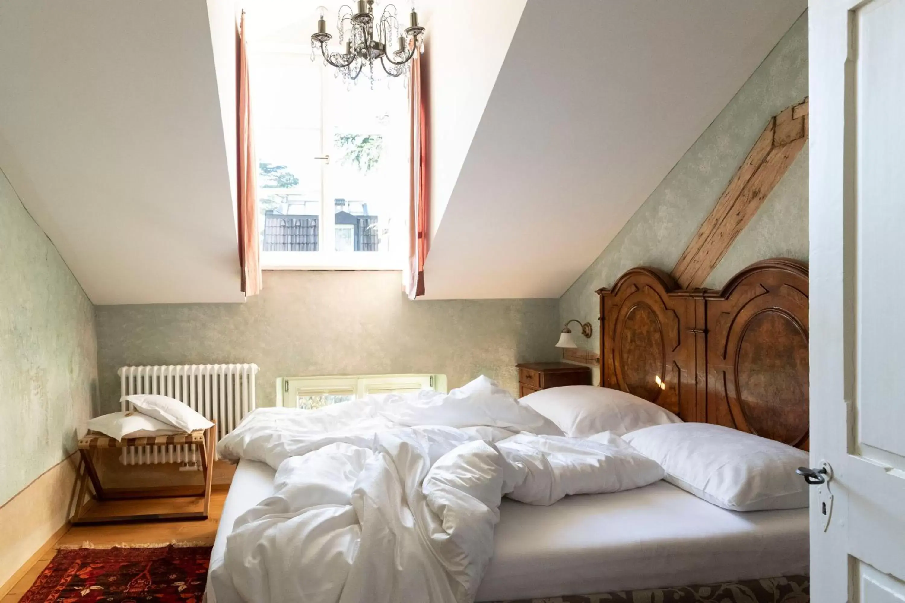 Bed in Villa Bergmann Suites Meran