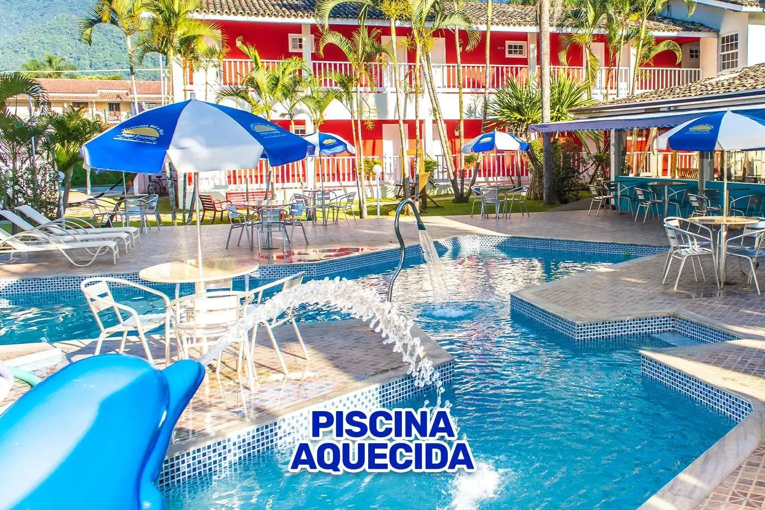 Pool view in Hotel Pousada Vivendas do Sol e Mar