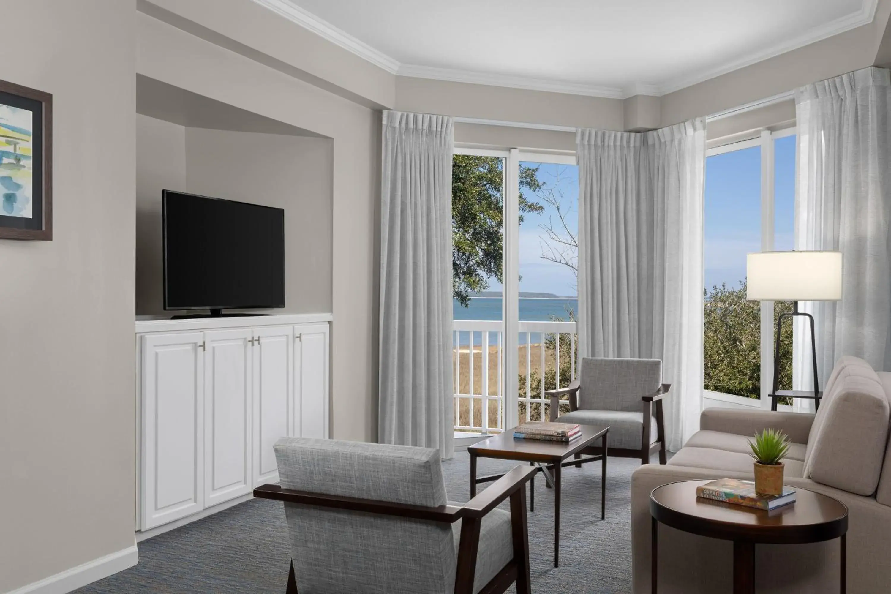 Living room, Seating Area in Marriott's Harbour Club