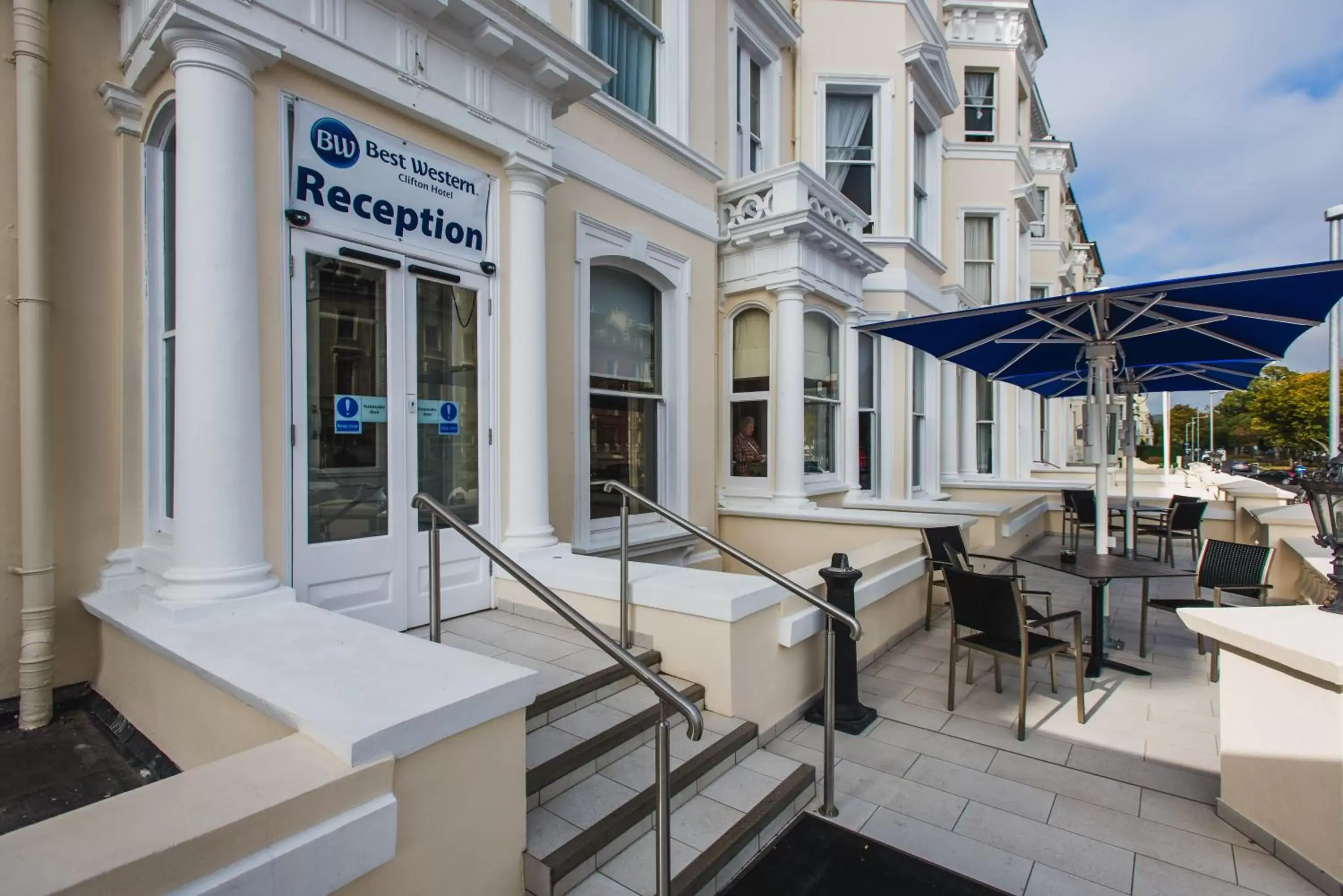 Facade/entrance in Best Western Clifton Hotel- One of the best coastal views in Folkestone