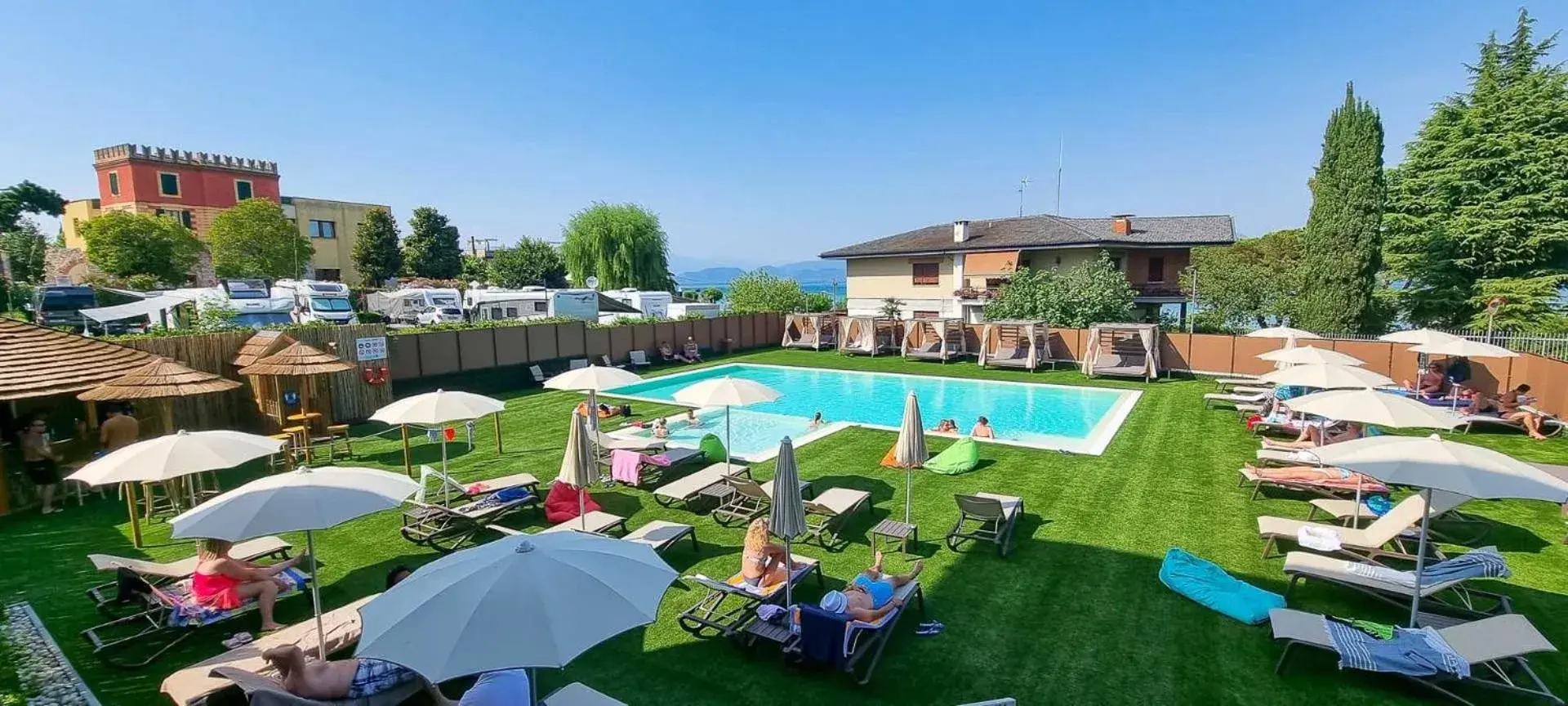 Spring, Swimming Pool in Hotel Puccini