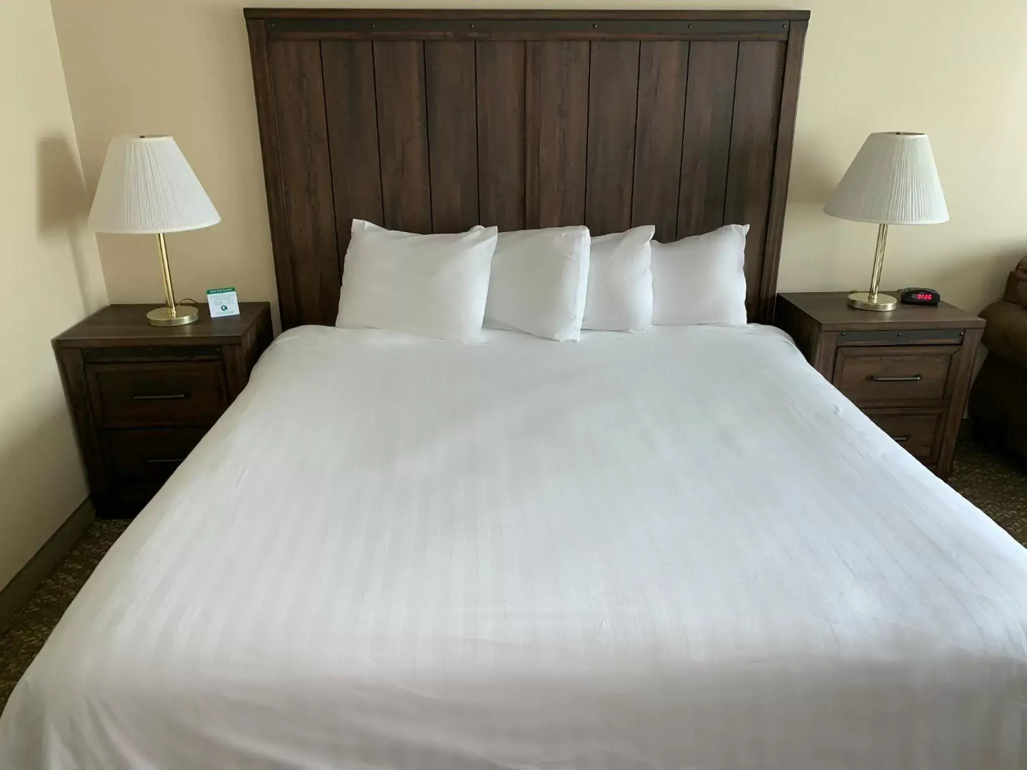 Bed in Yellowstone Lodge
