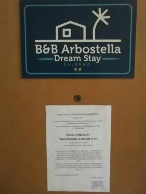 Logo/Certificate/Sign/Award in B & B Arbostella Dream Stay