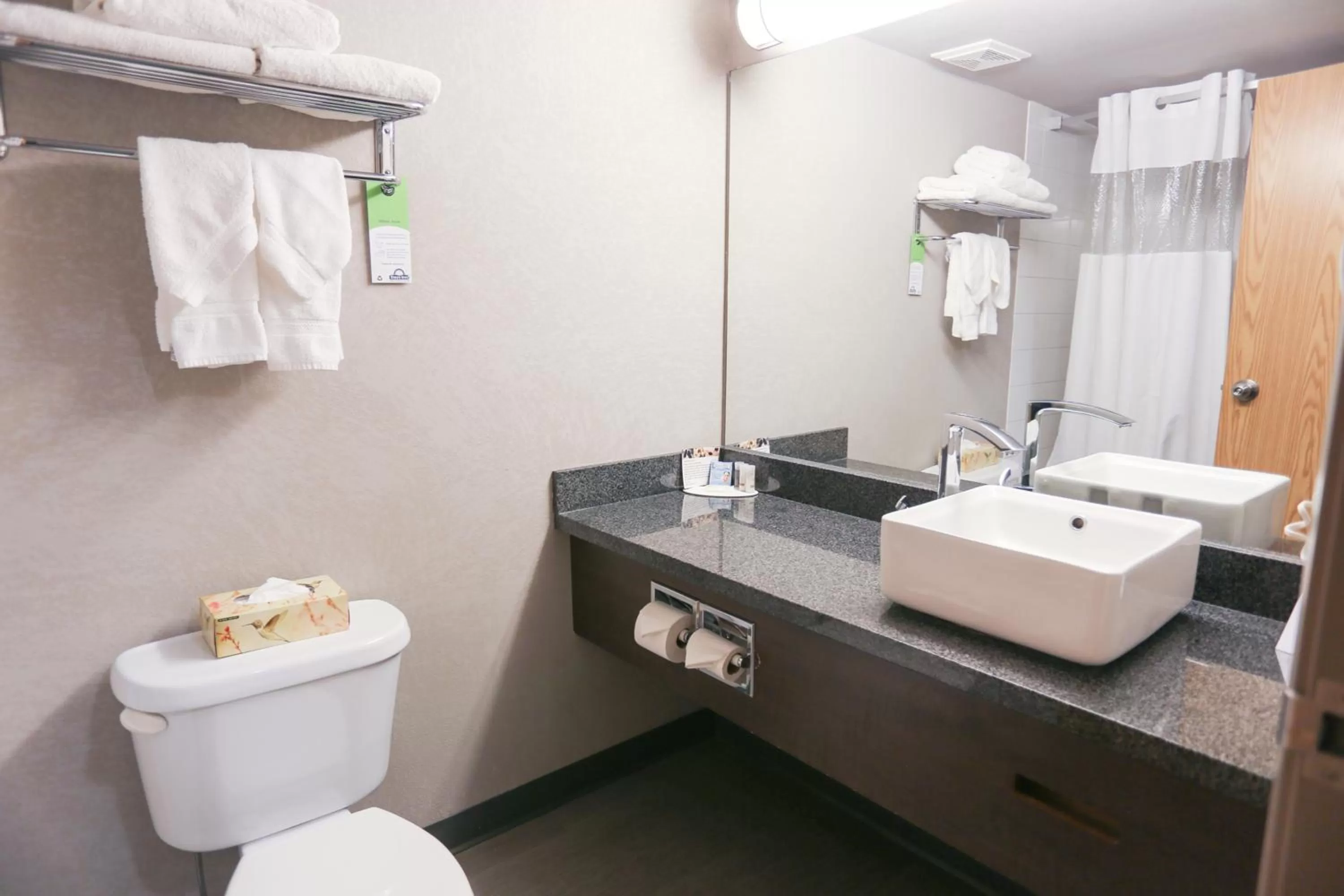 Bathroom in Days Inn by Wyndham Calgary Airport