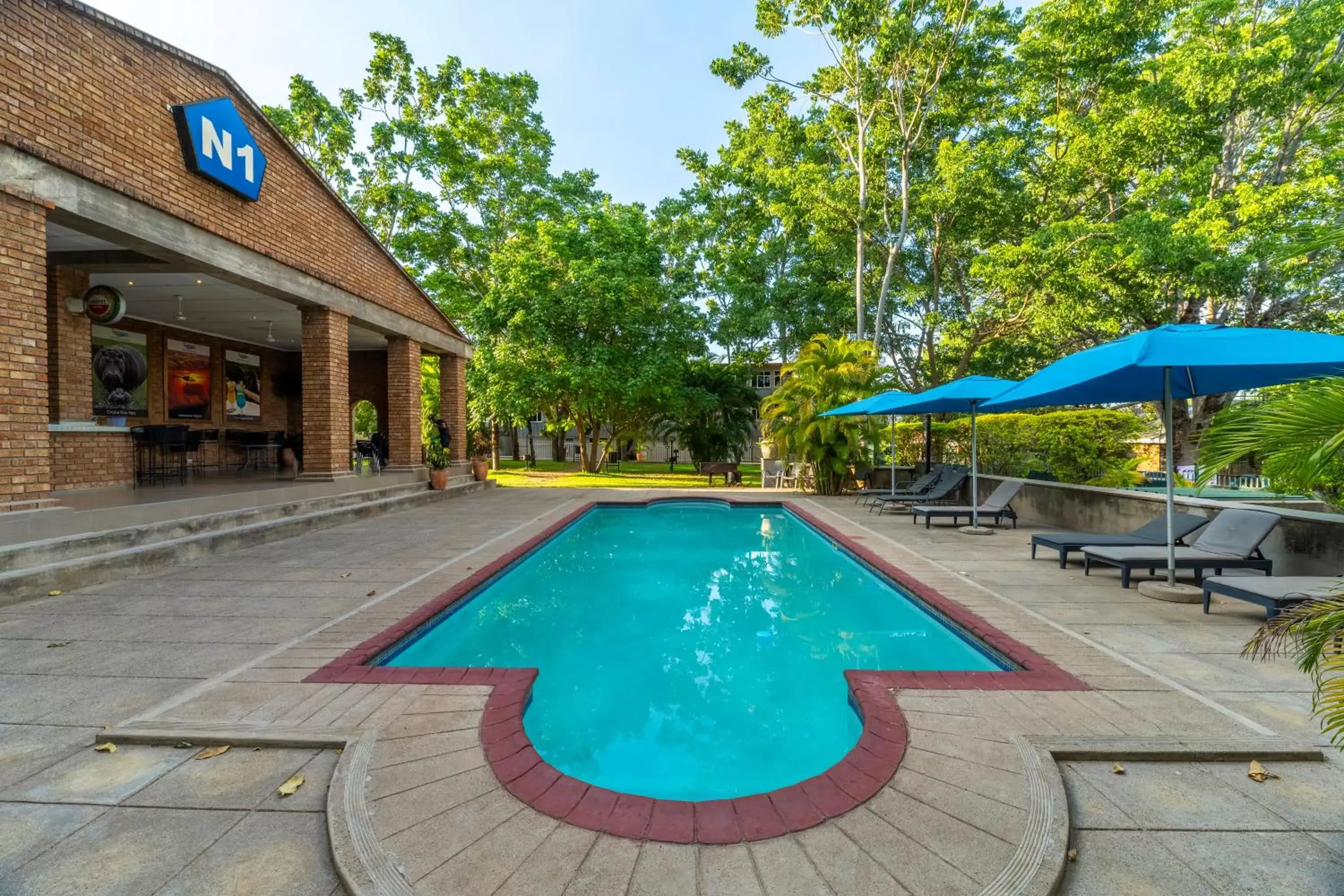 Pool view, Swimming Pool in N1 Hotel & Campsite Victoria Falls