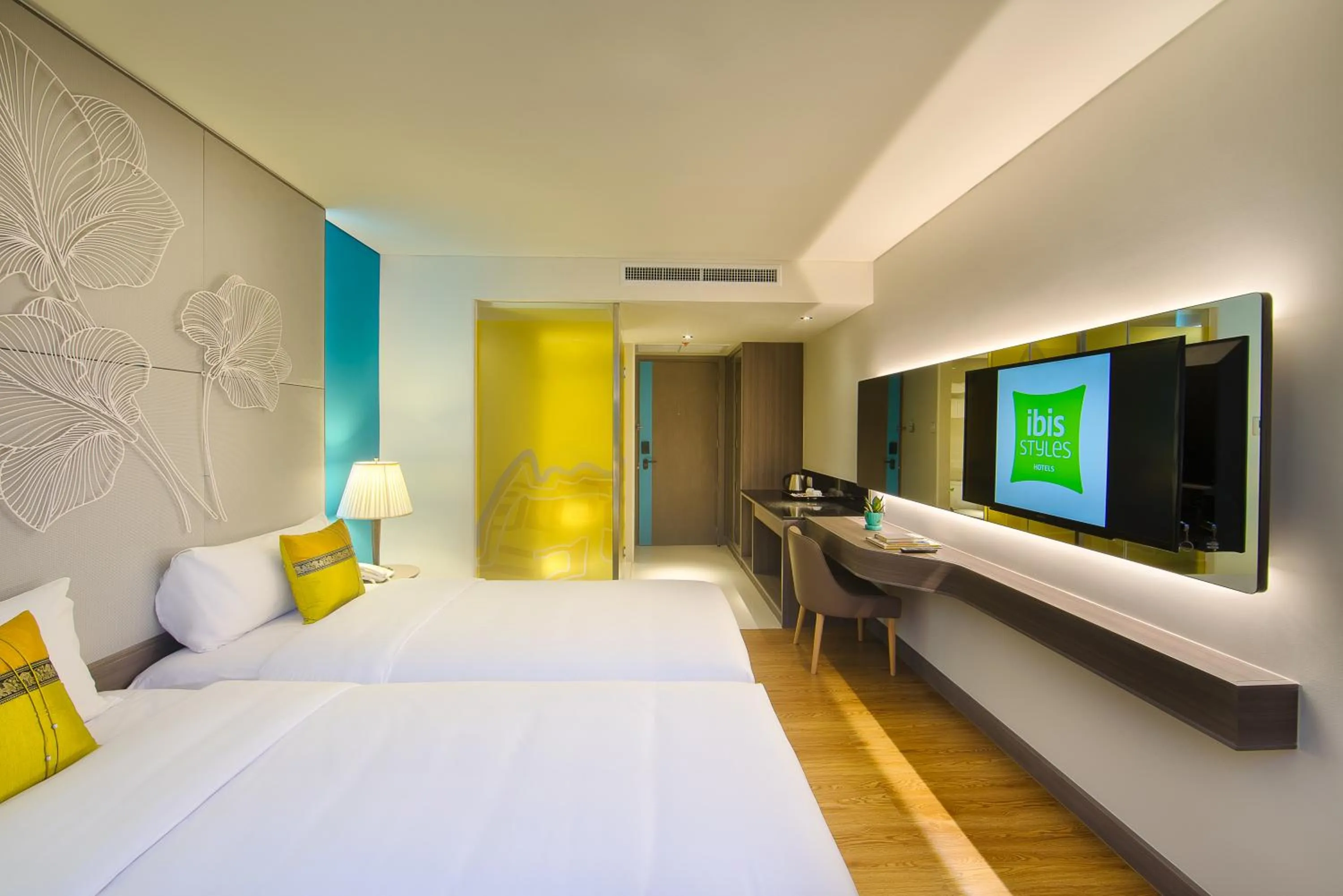 Bedroom, Bed in ibis Styles Siem Reap