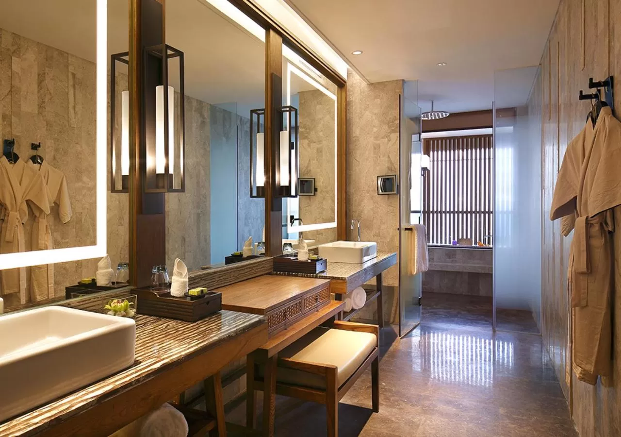 Bathroom in InterContinental Sanya Haitang Bay Resort by IHG