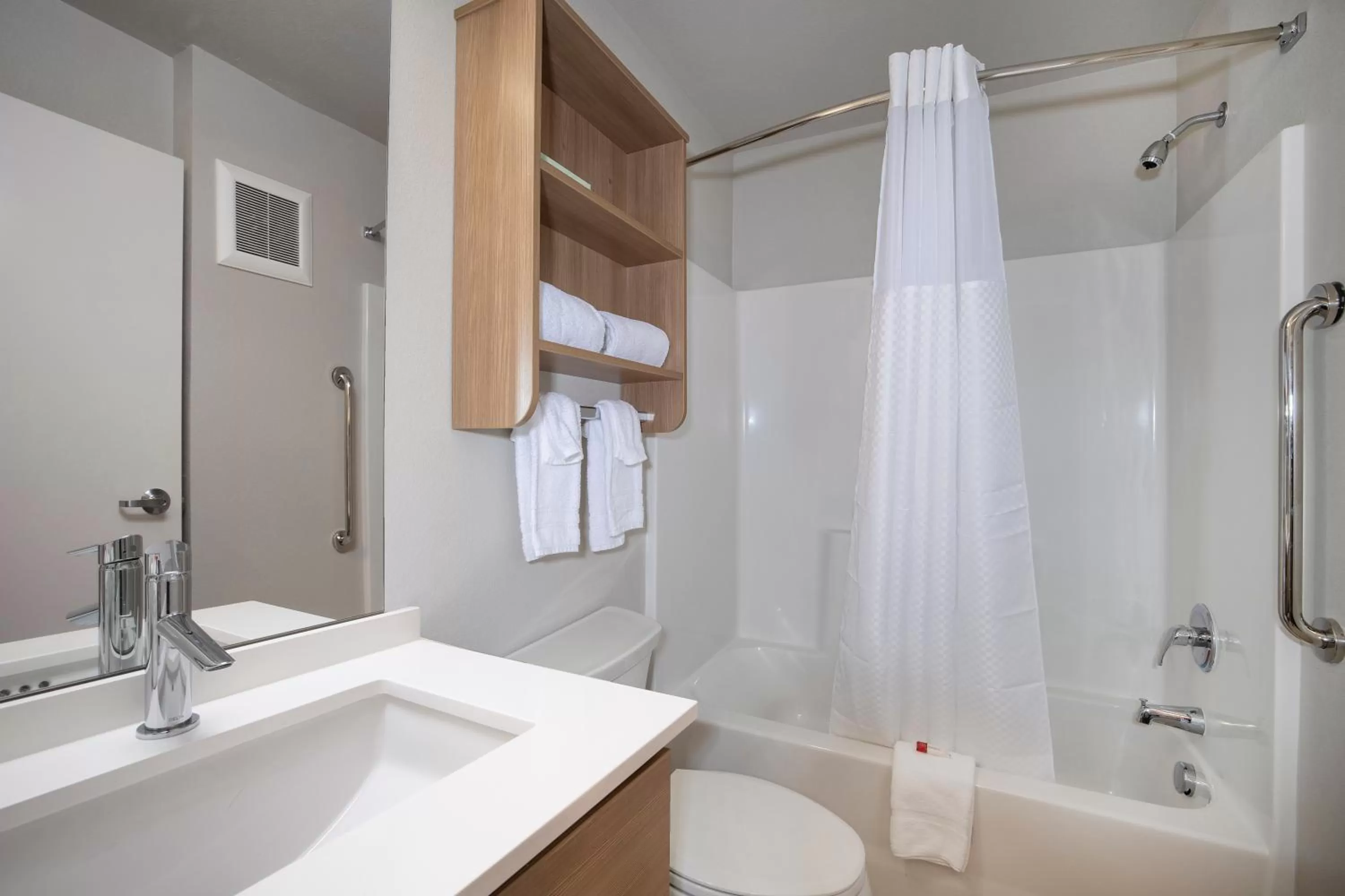 Shower in Microtel Inn & Suites by Wyndham Loveland