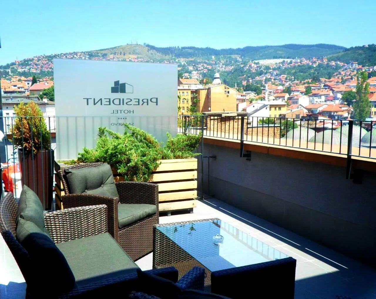 Balcony/Terrace in Hotel President Sarajevo