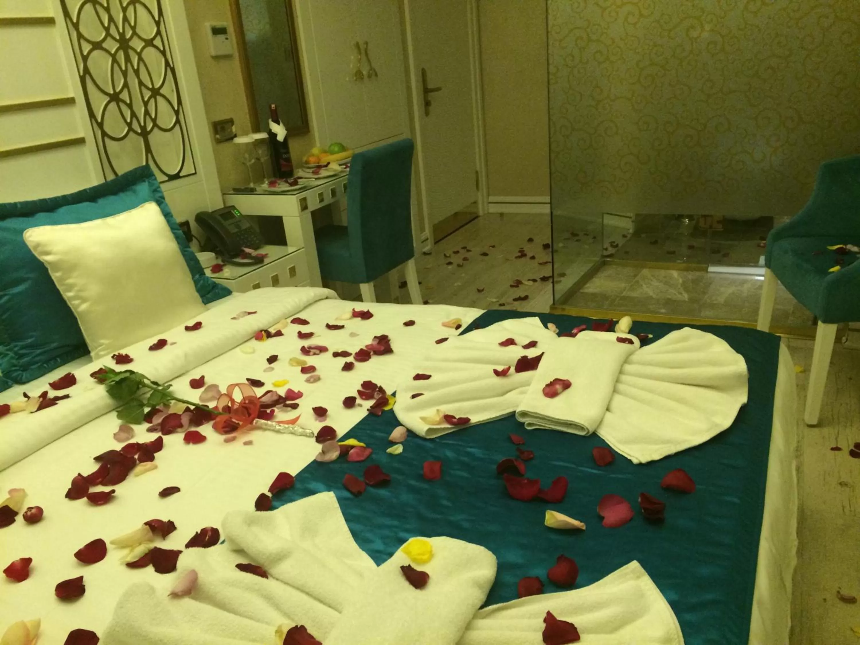 Decorative detail, Bed in The Million Stone Hotel - Special Category