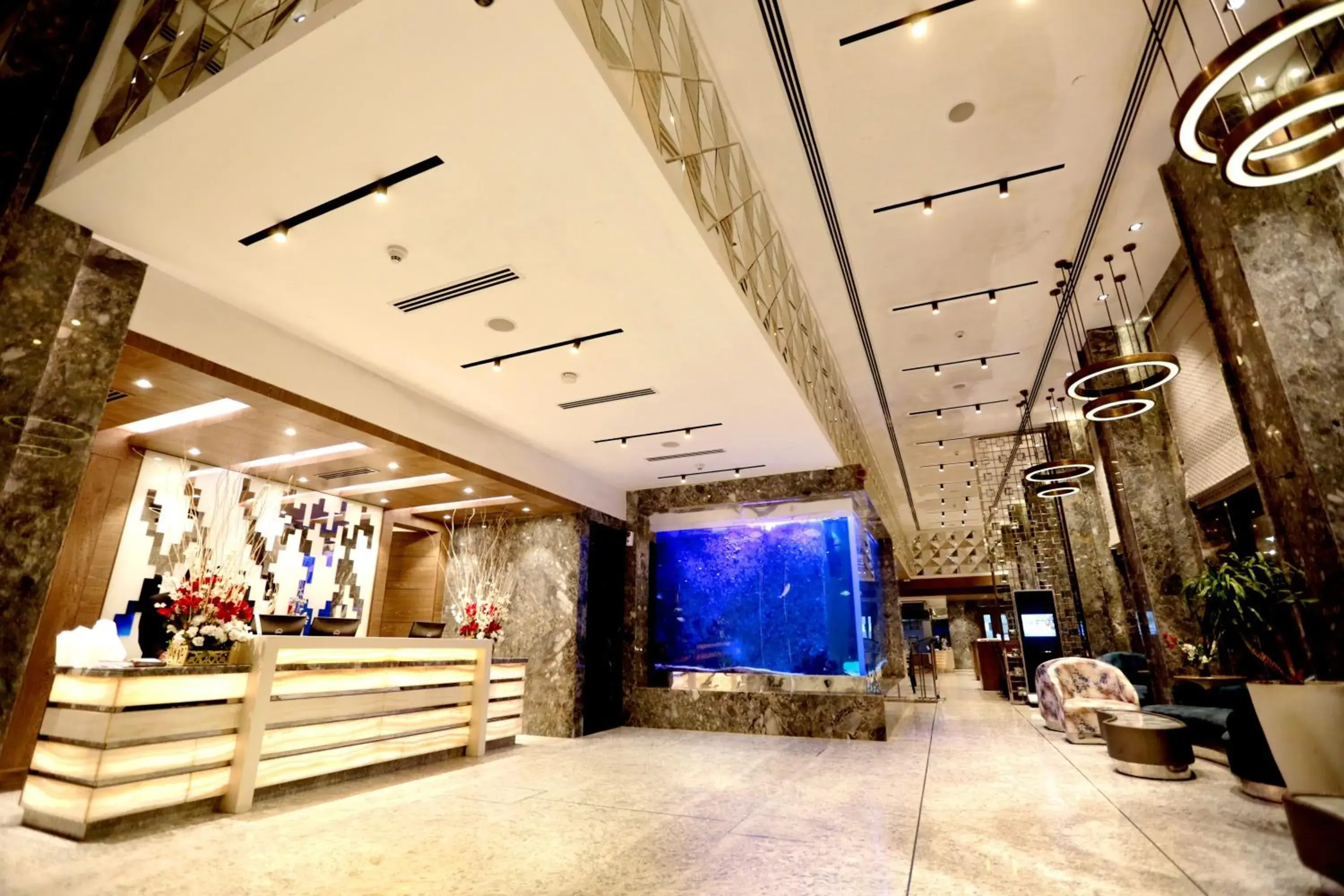 Lobby or reception in Hotel Madin