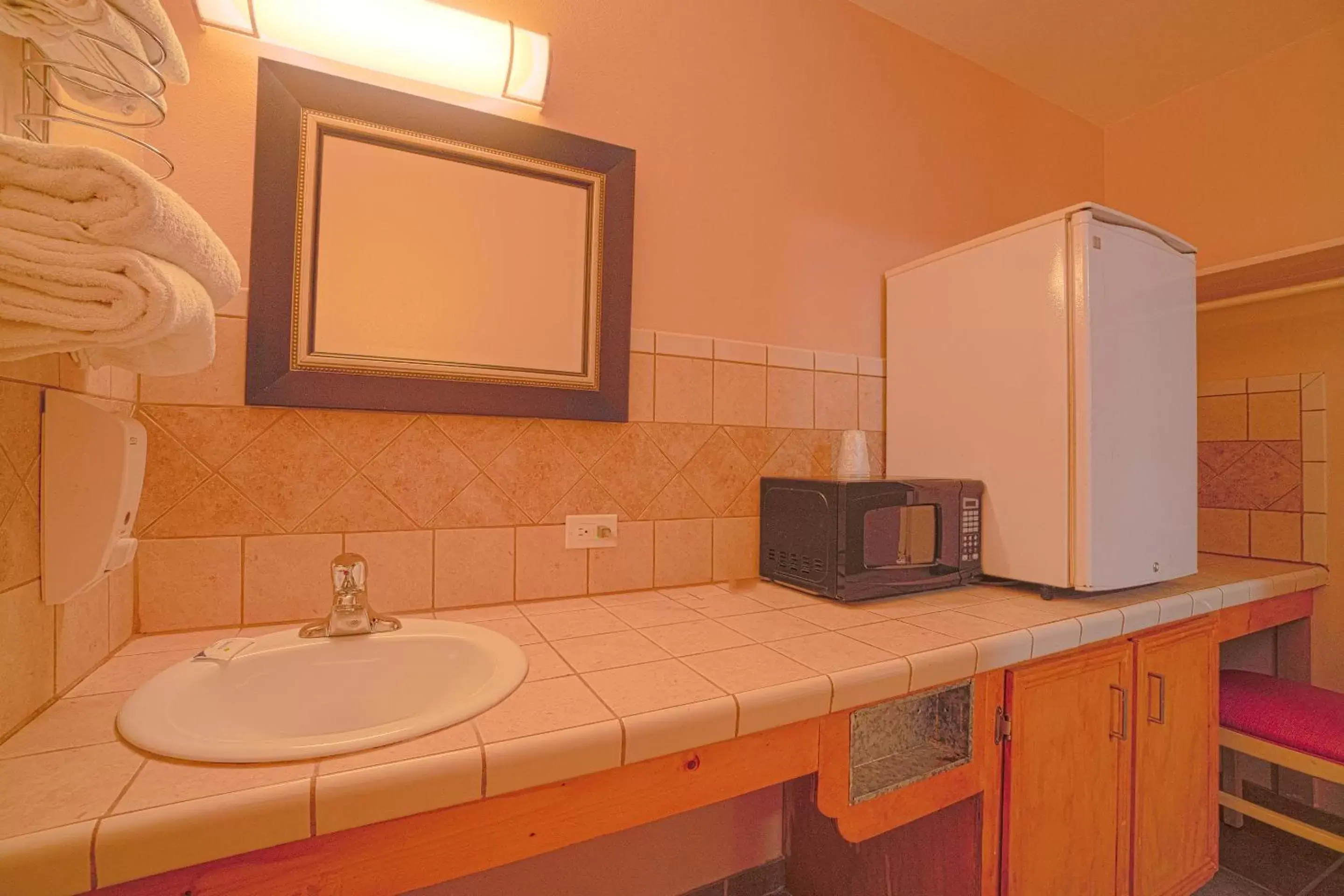 minibar, Bathroom in Vali Ho Motel By OYO Weslaco Mercedes