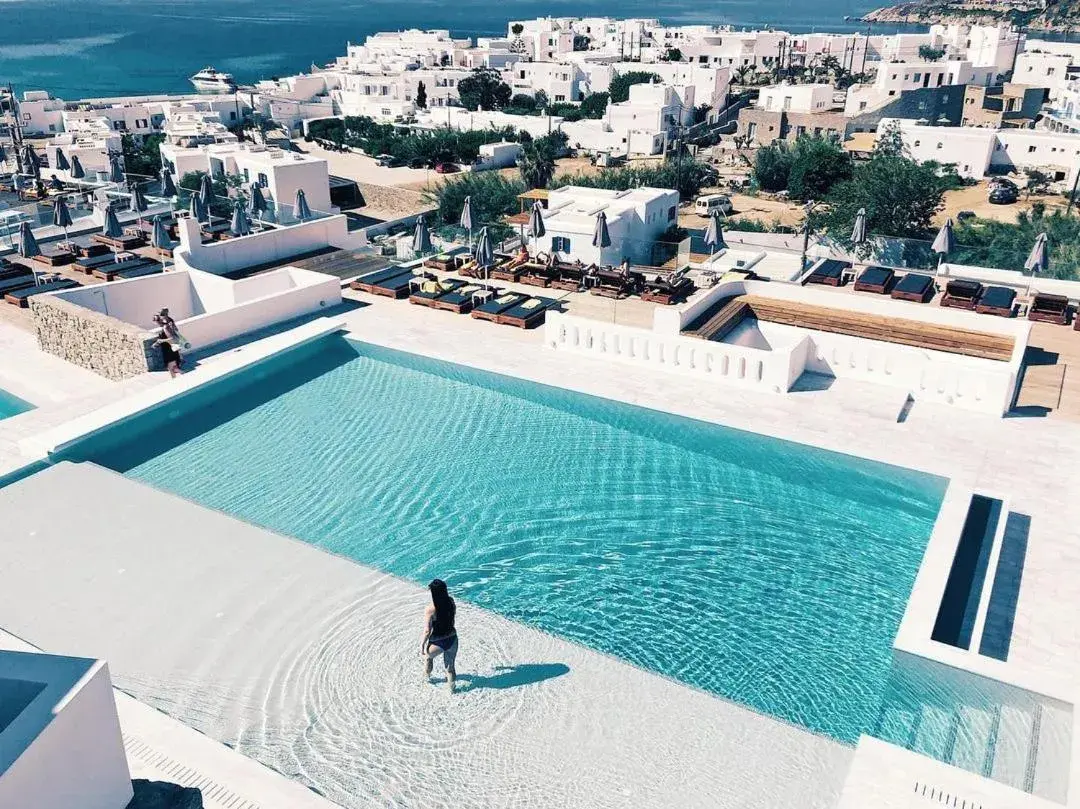 Pool View in The George Hotel Mykonos