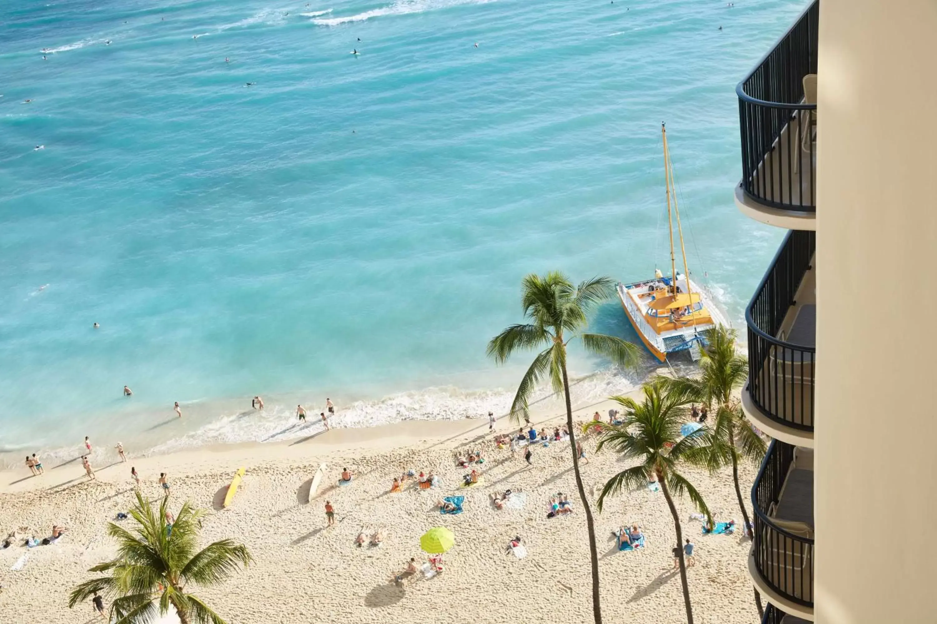 View (from property/room), Beach in OUTRIGGER Waikiki Beach Resort