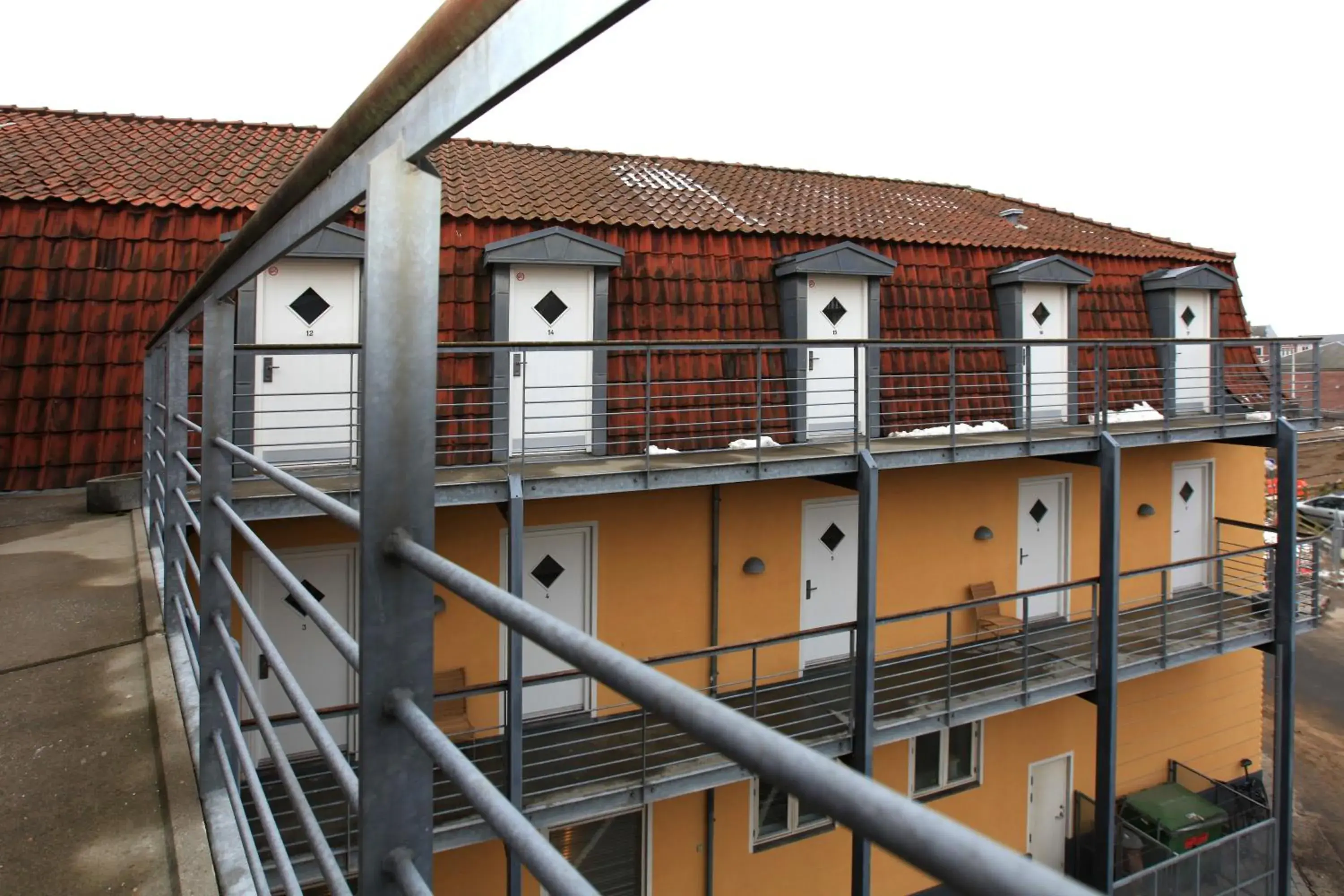 Bird's eye view, Balcony/Terrace in Hotel Garni