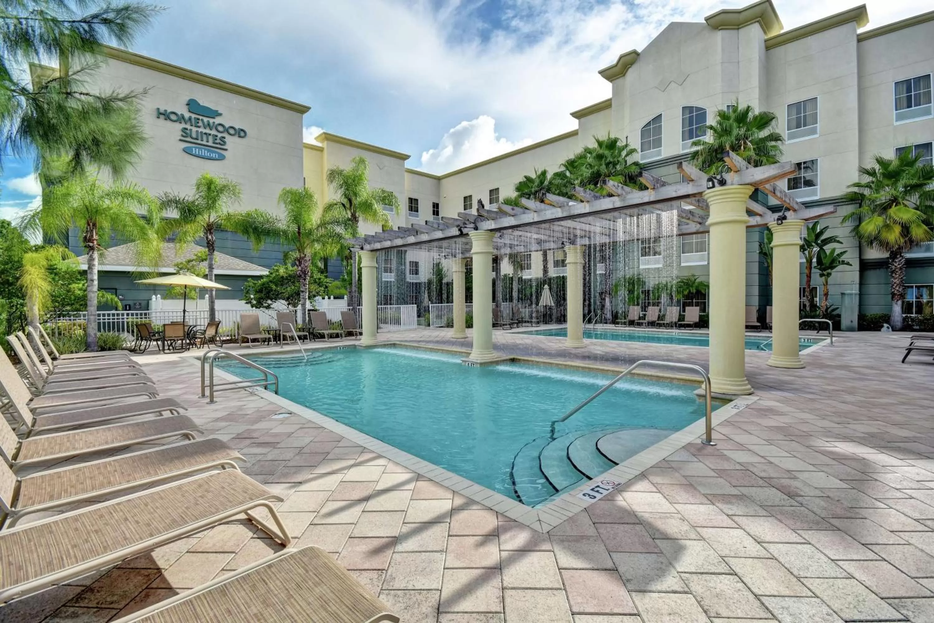 Pool view in Homewood Suites by Hilton Tampa-Port Richey