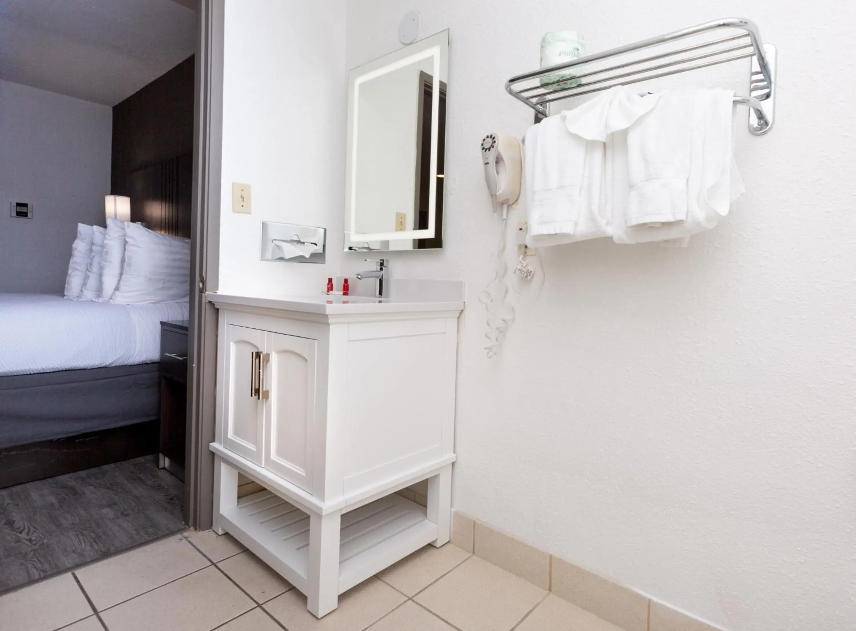 Bathroom in SureStay Hotel by Best Western Seaside Monterey