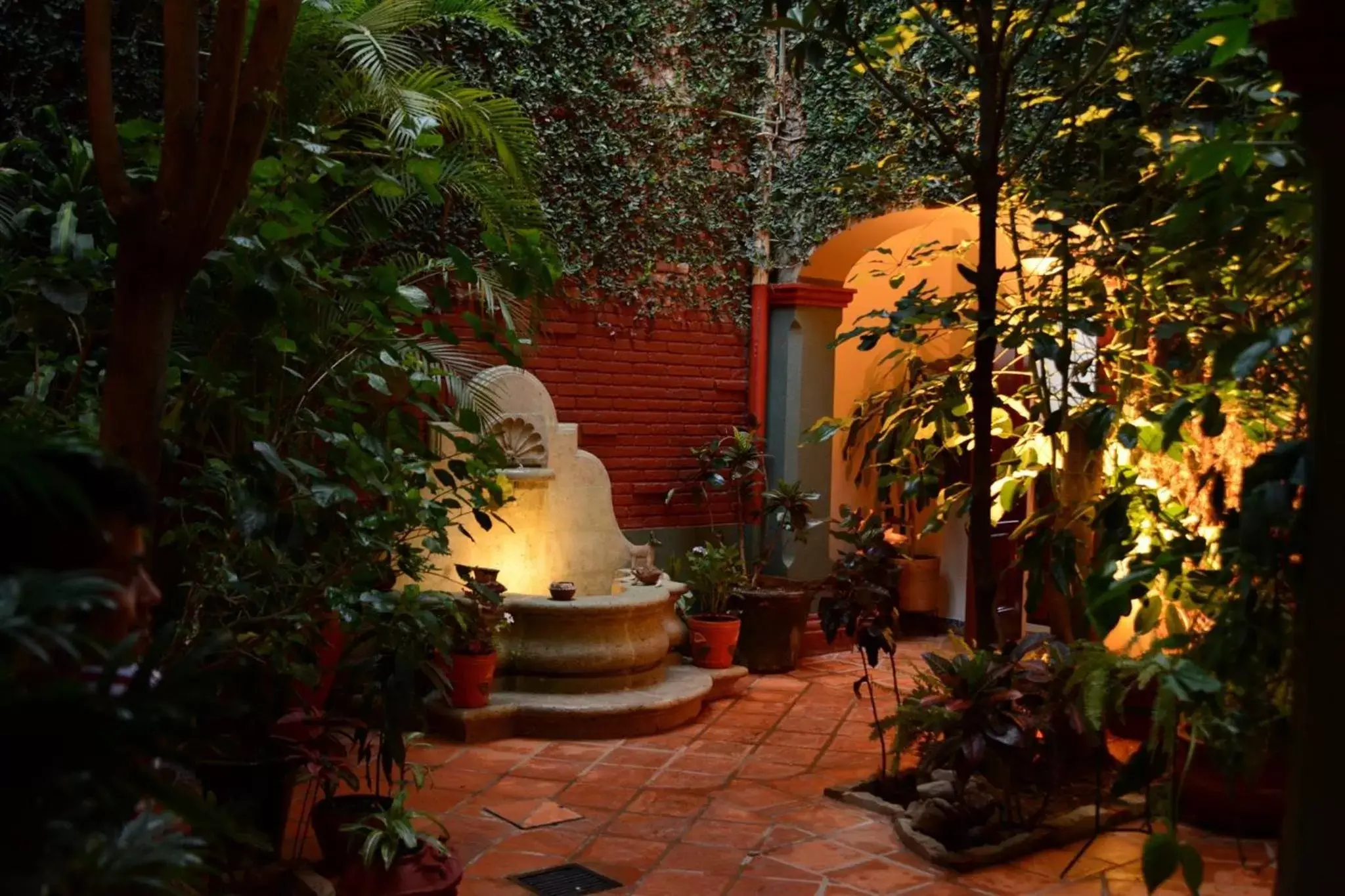 Patio in Hotel Casa Guivá