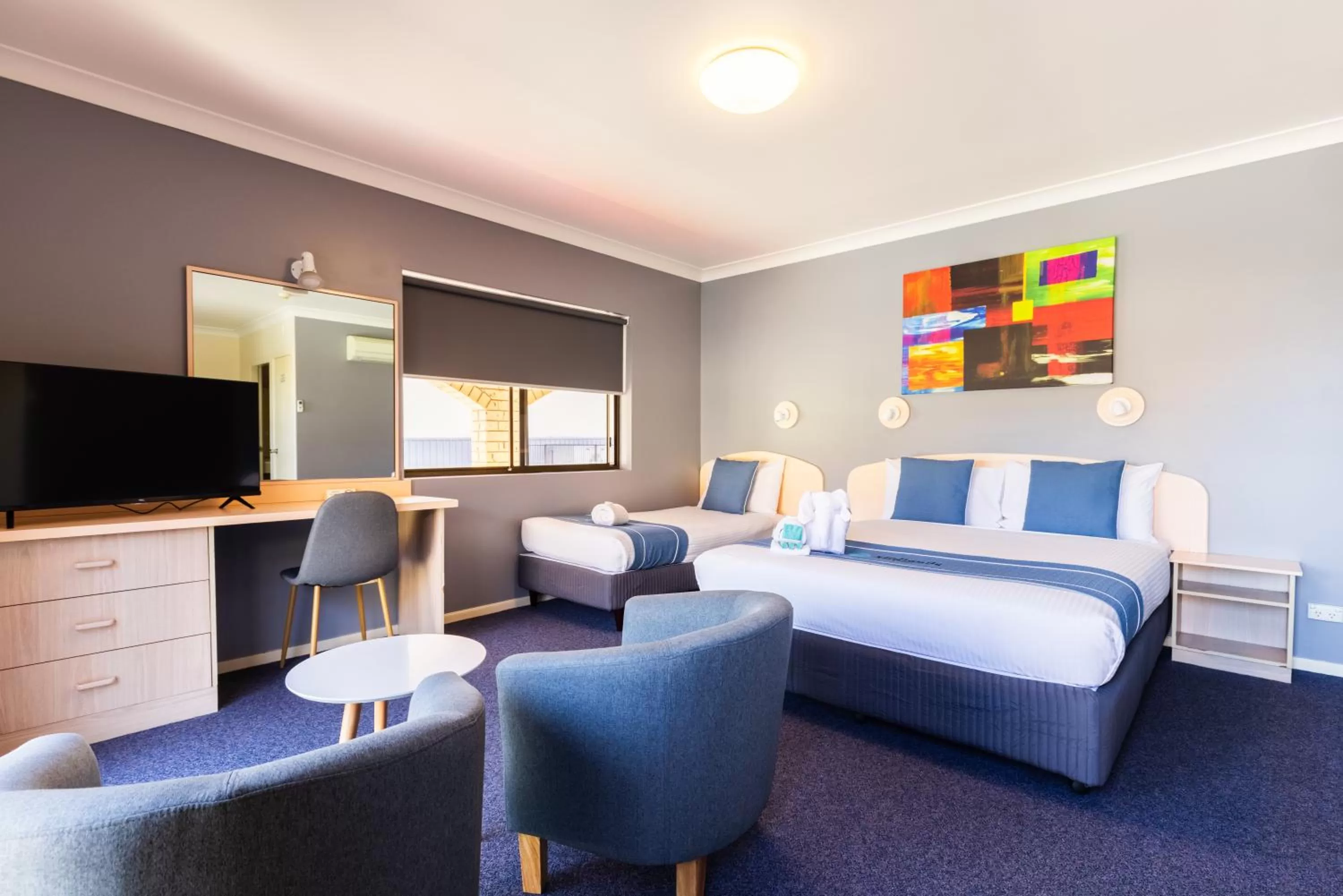 Bed in Midlands Motel