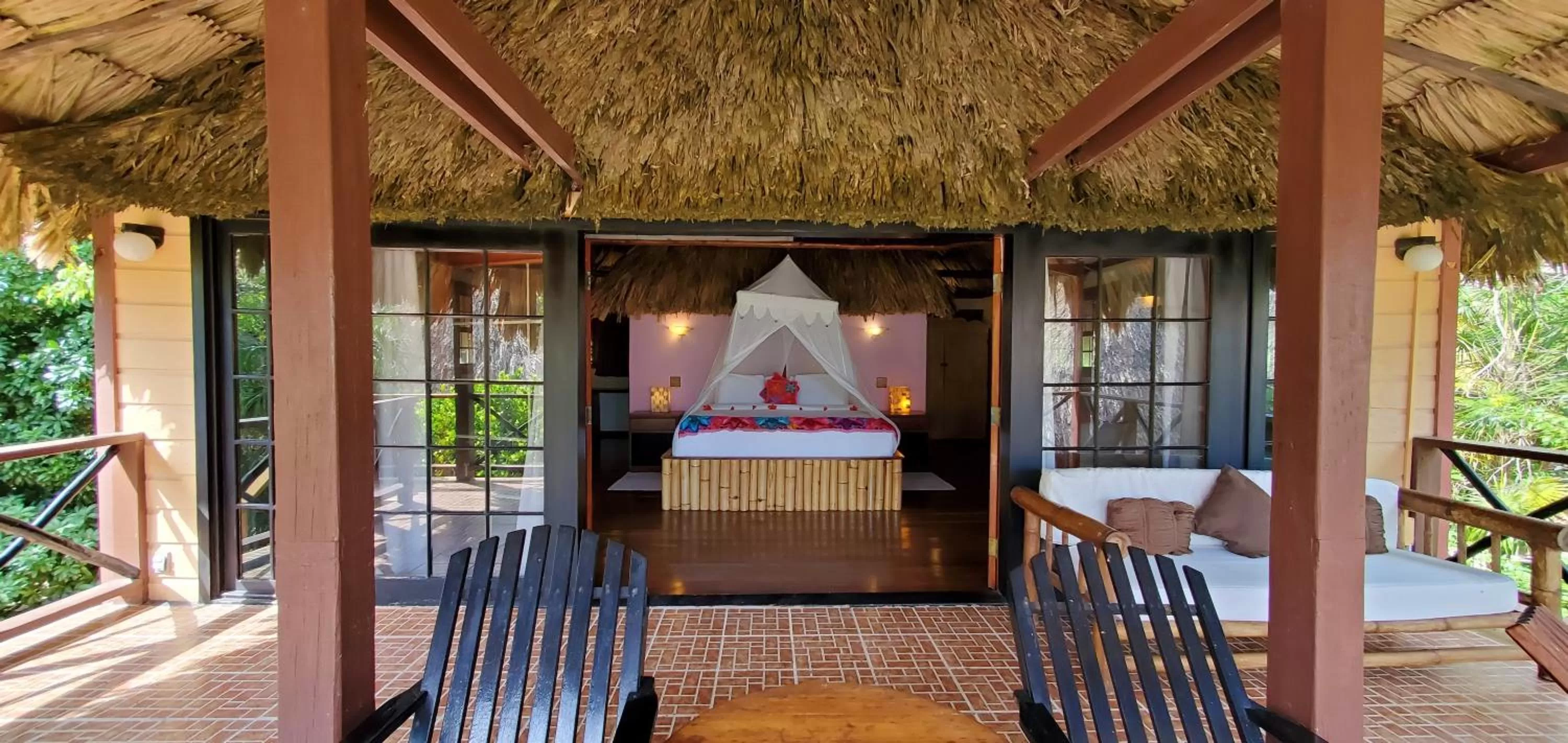 Patio in Portofino Beach Resort-An Authentic Island Escape!