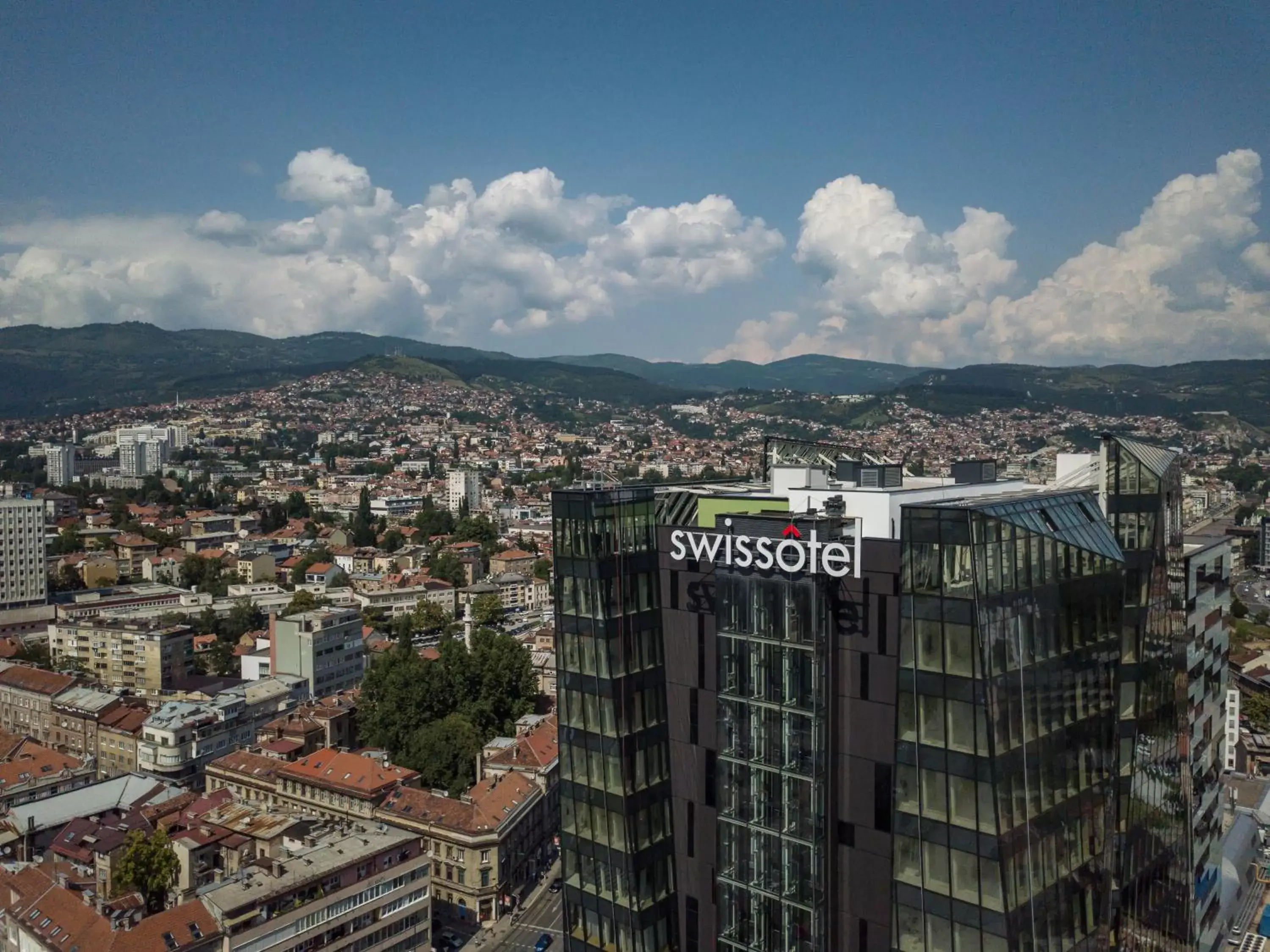 Property building, Bird's-eye View in Swissotel Sarajevo