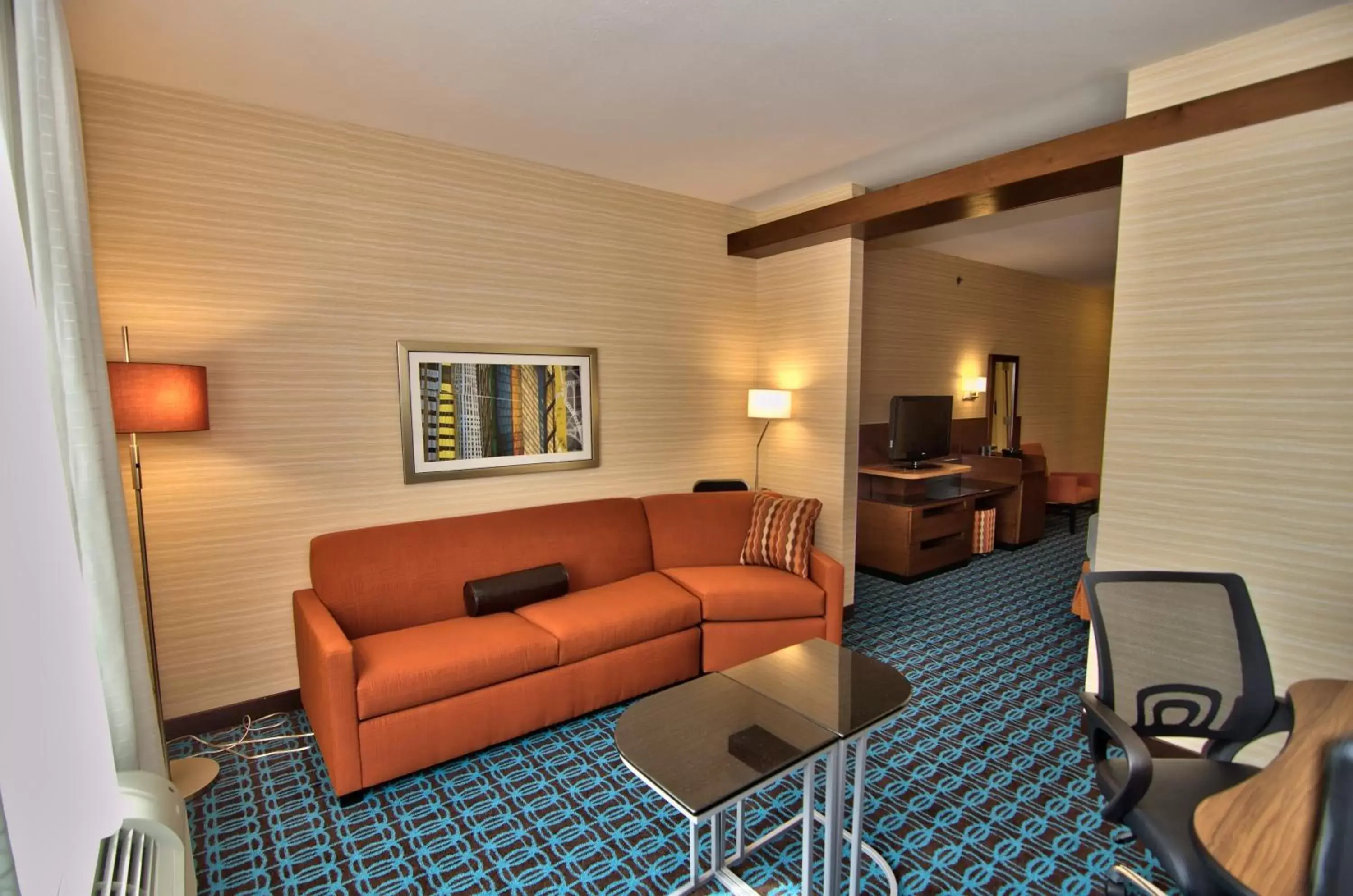 Living room, Seating Area in Fairfield Inn & Suites by Marriott Towanda Wysox