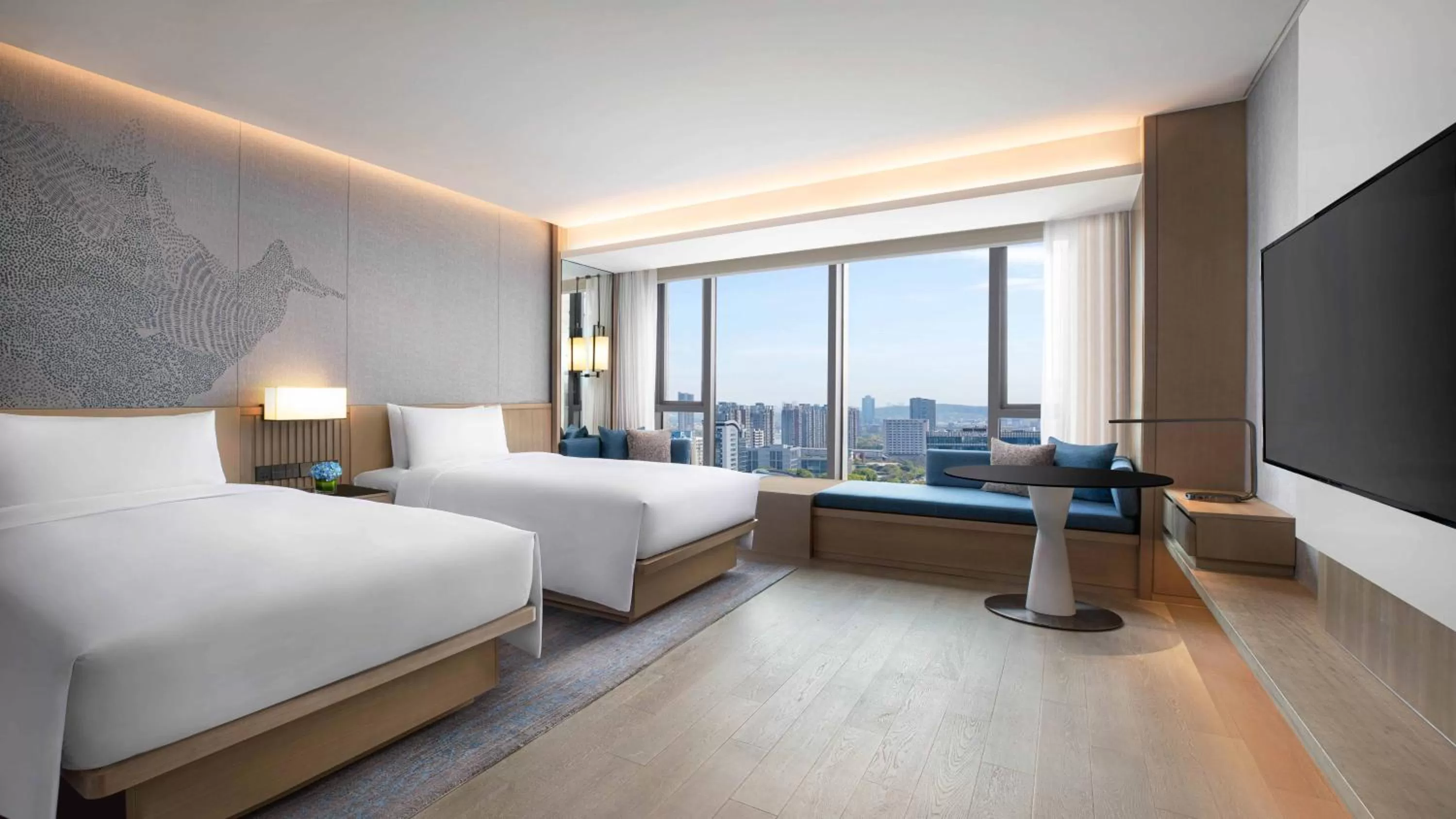 Bedroom, Bed in Courtyard by Marriott Nanjing Jiangning
