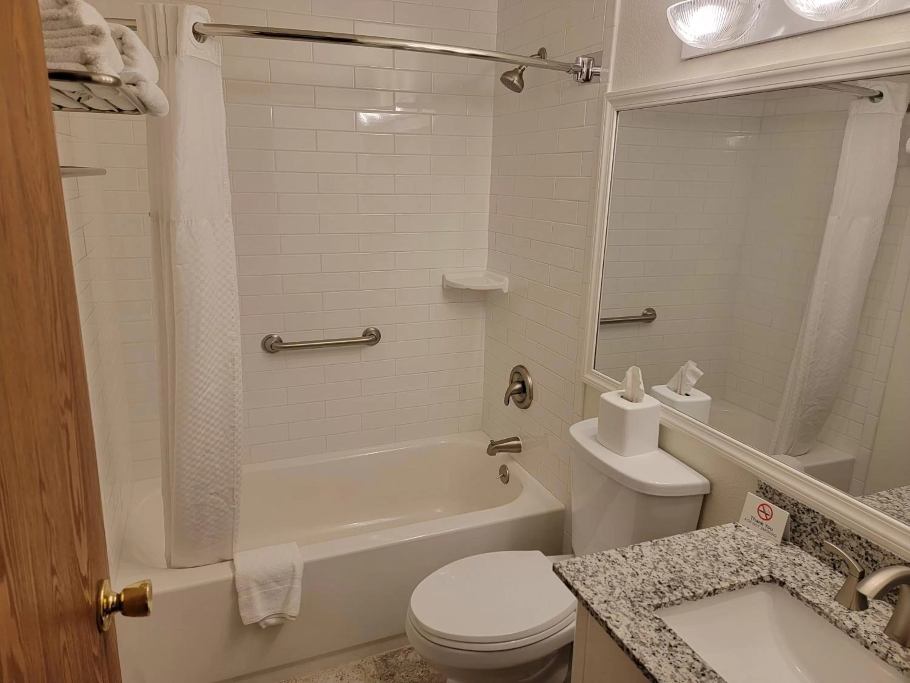 Bathroom in Super 8 by Wyndham Cody