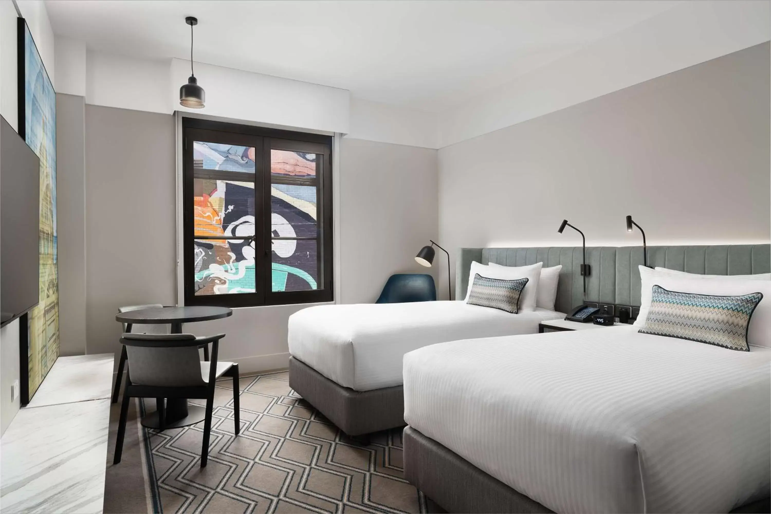 Bed in Hilton Melbourne Little Queen Street