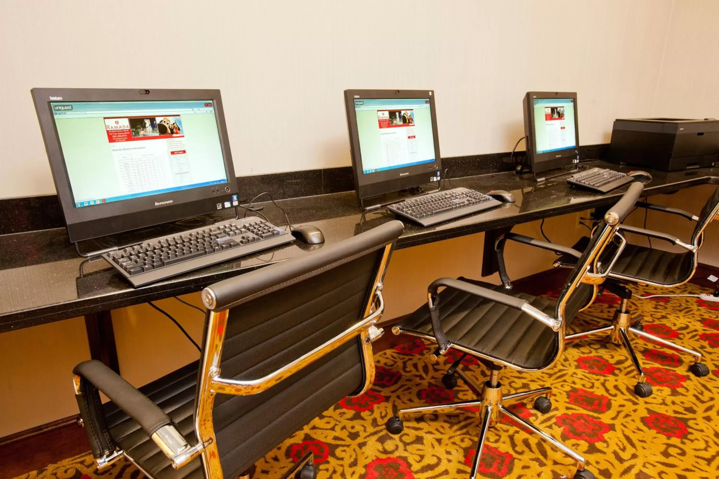 TV and multimedia, Business Area/Conference Room in Ramada Plaza by Wyndham Orlando Resort & Suites Intl Drive