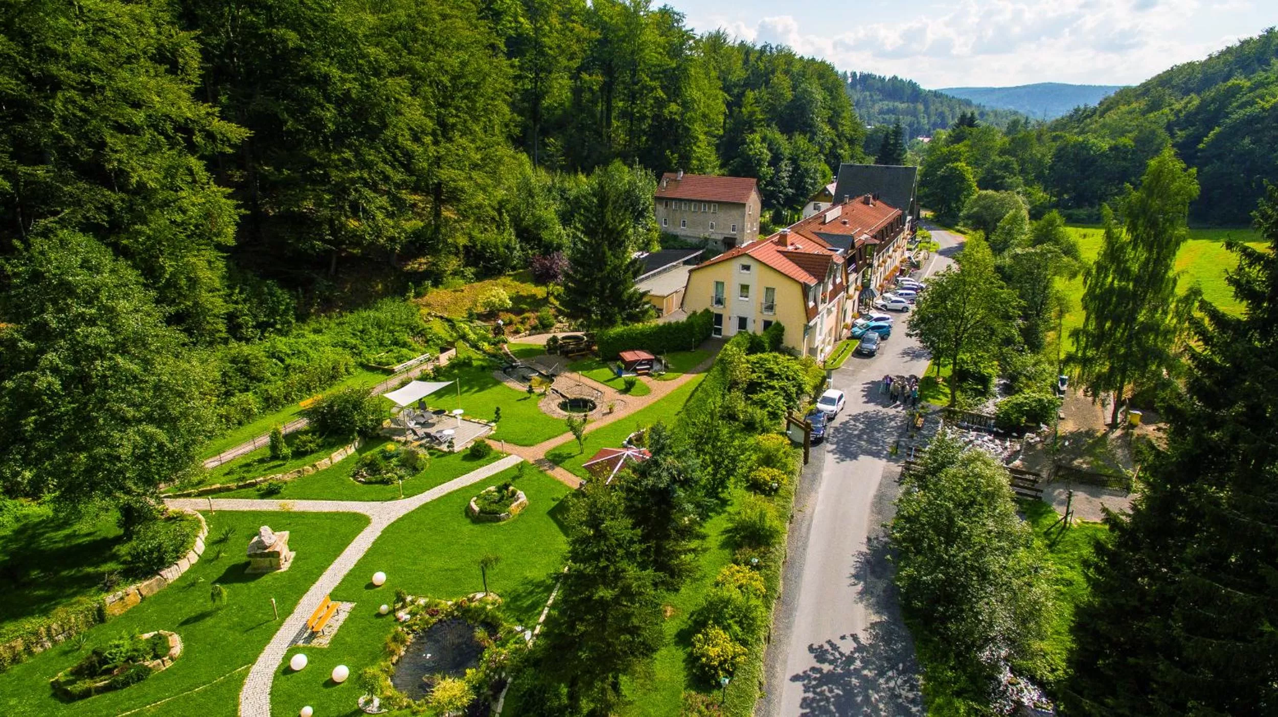 Garden in Hotel Waldmühle