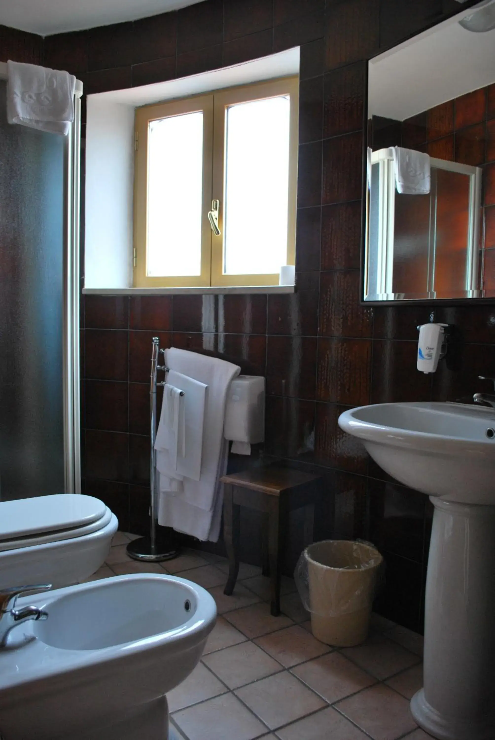 Shower, Bathroom in Hotel Tre Torri