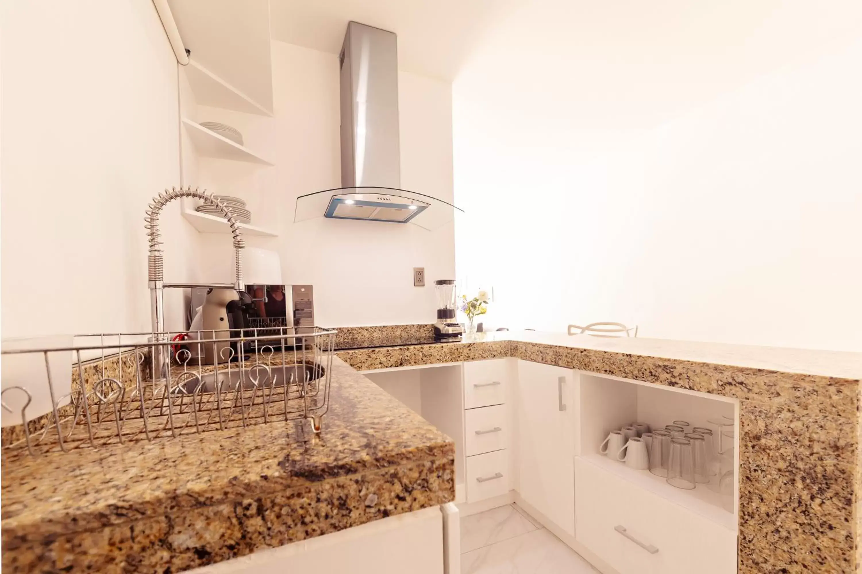 Kitchen or kitchenette, Bathroom in Mararena Condos by Nah Hotels