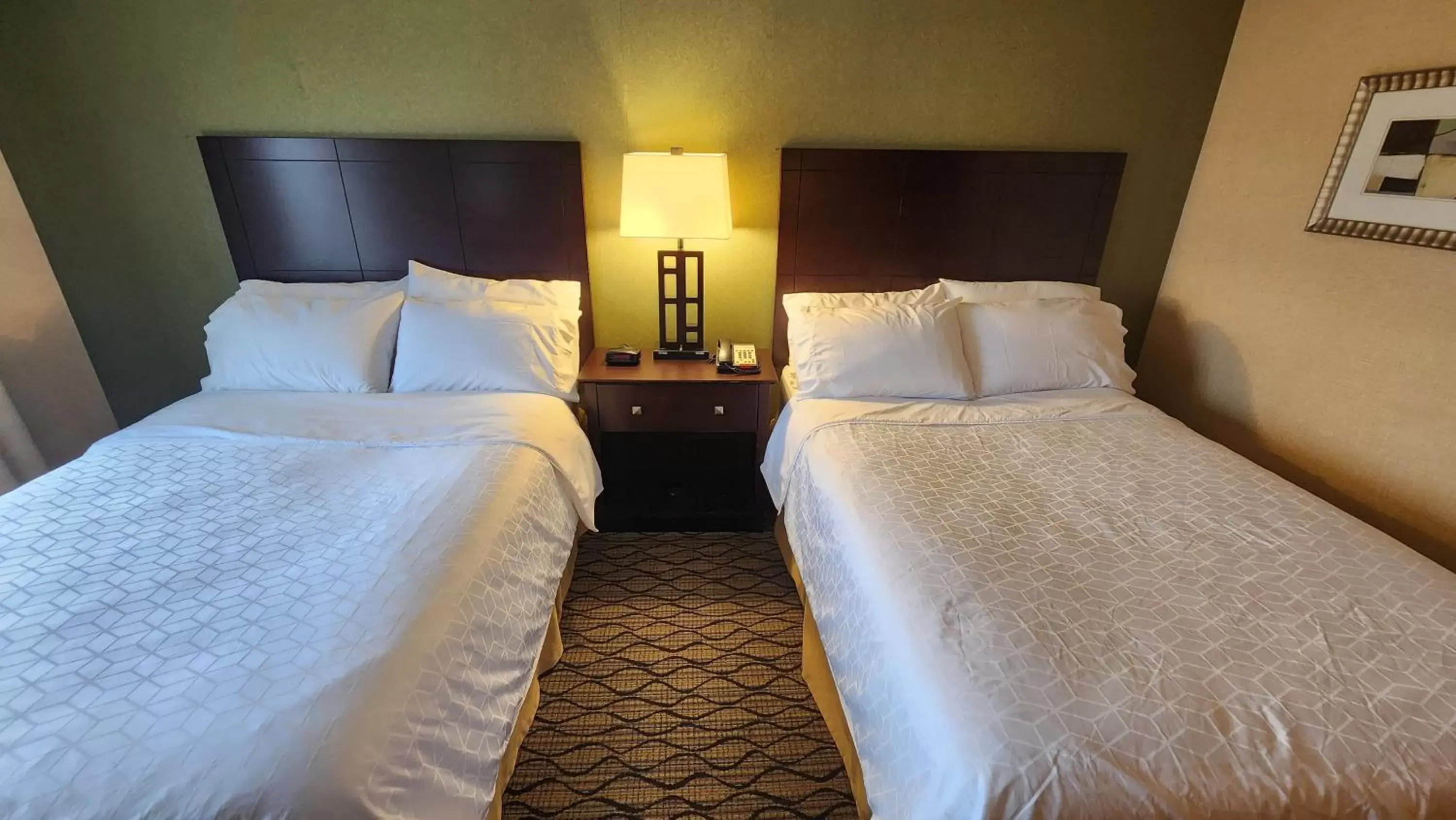 Bed in Kittanning Plaza Hotel