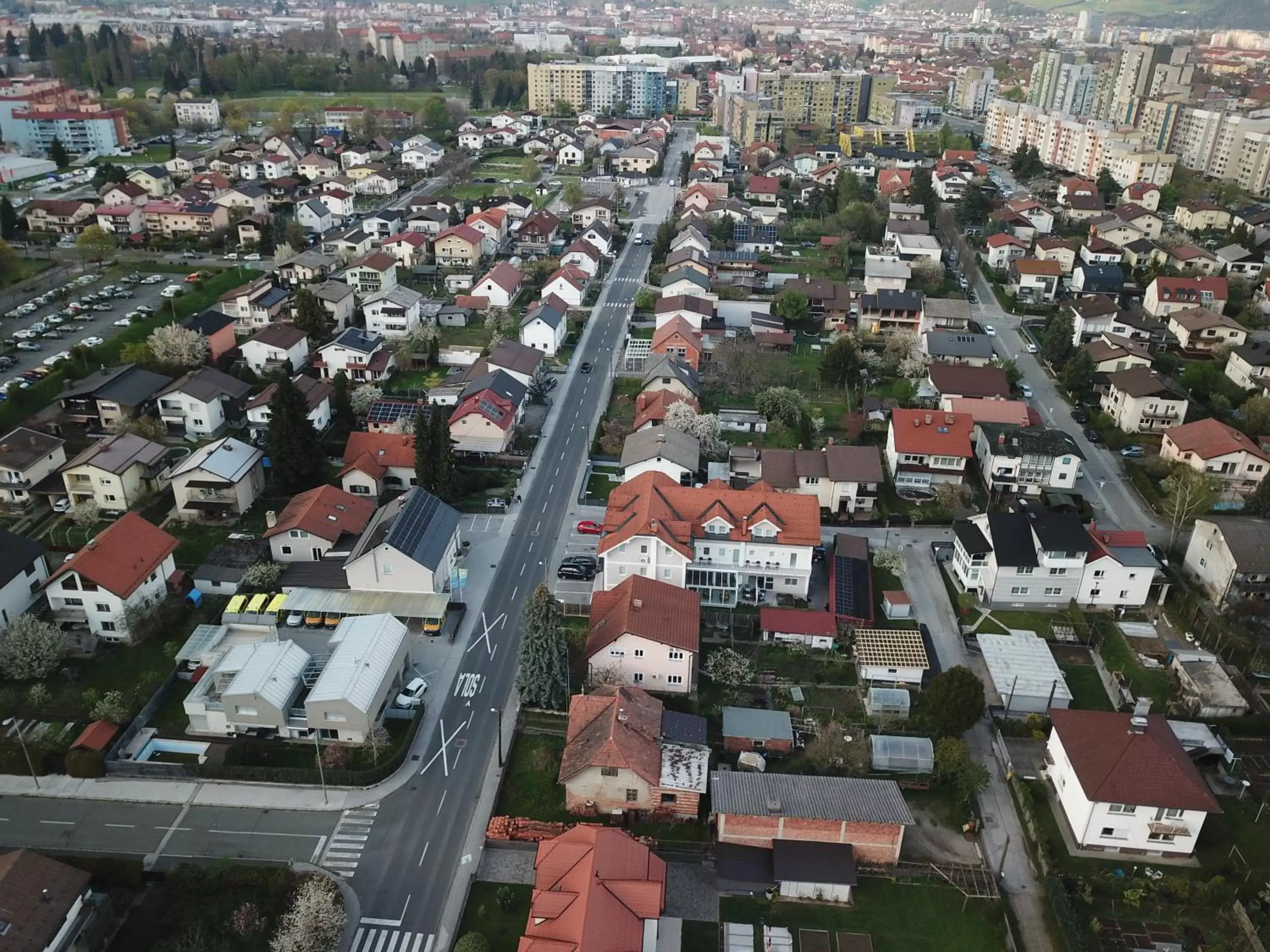 Property building, Bird's-eye View in Hotel Bajt Maribor