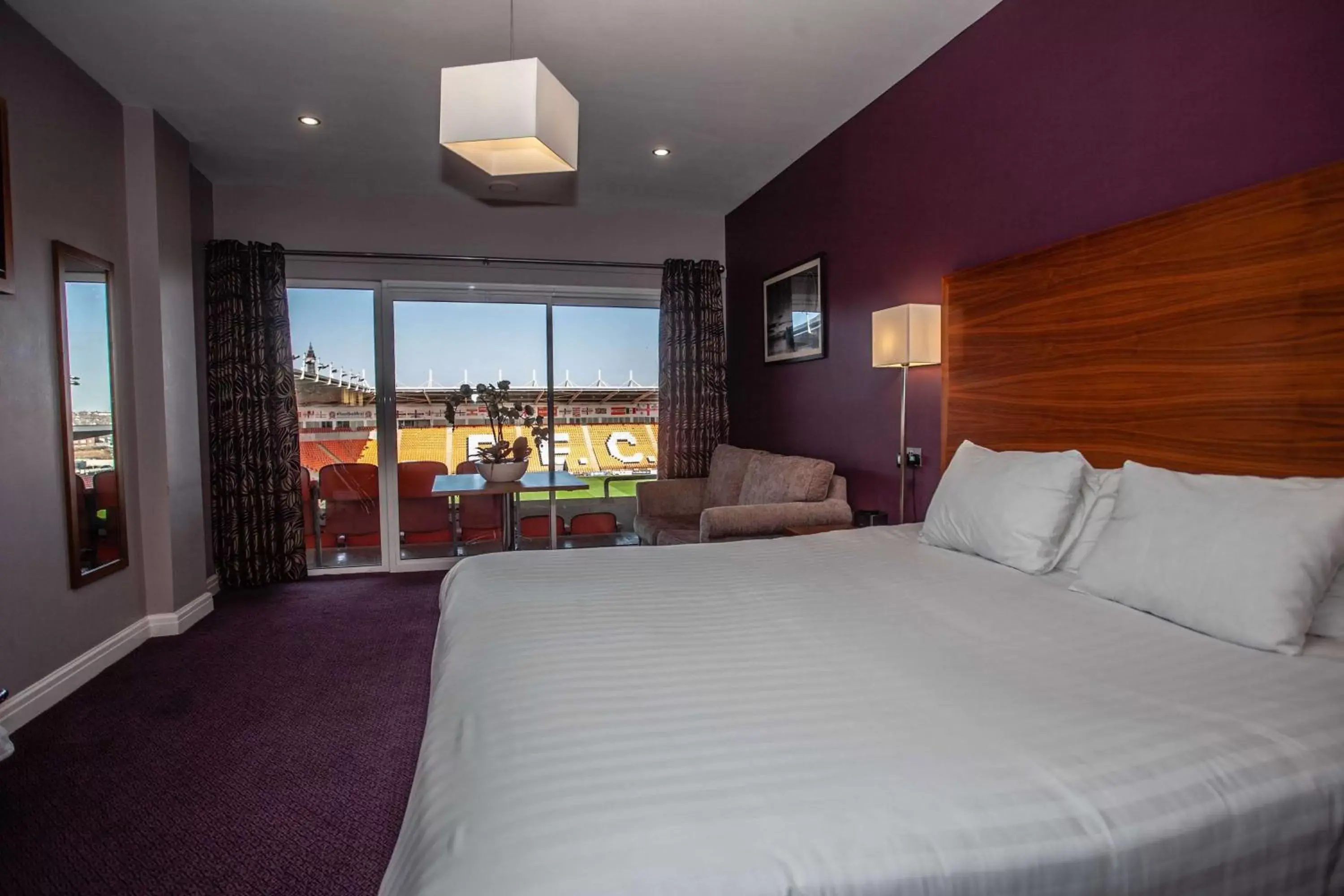 Bedroom, Bed in Blackpool Football Club Stadium Hotel, a member of Radisson Individuals