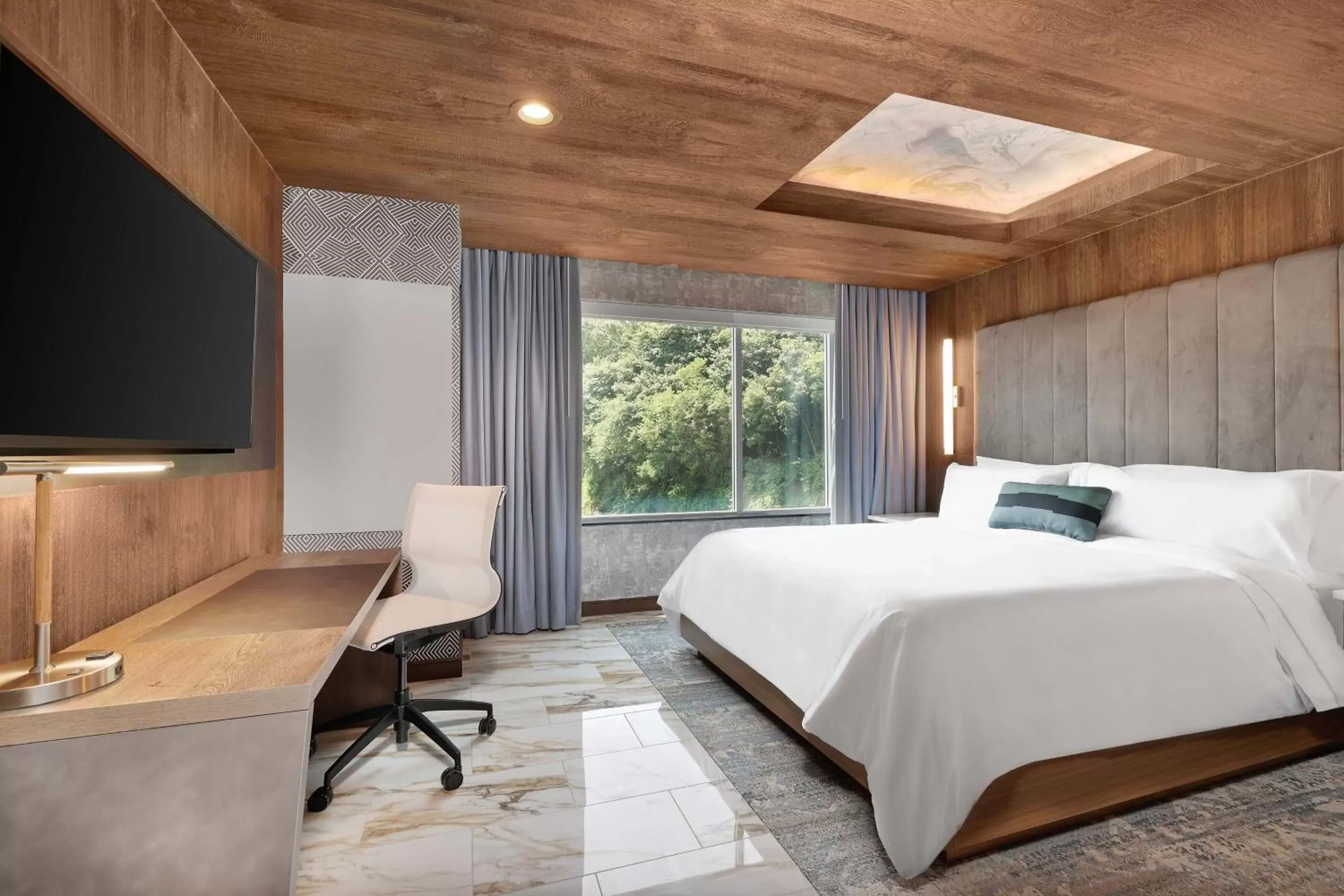 Bedroom, Bed in Element New York Wood Ridge