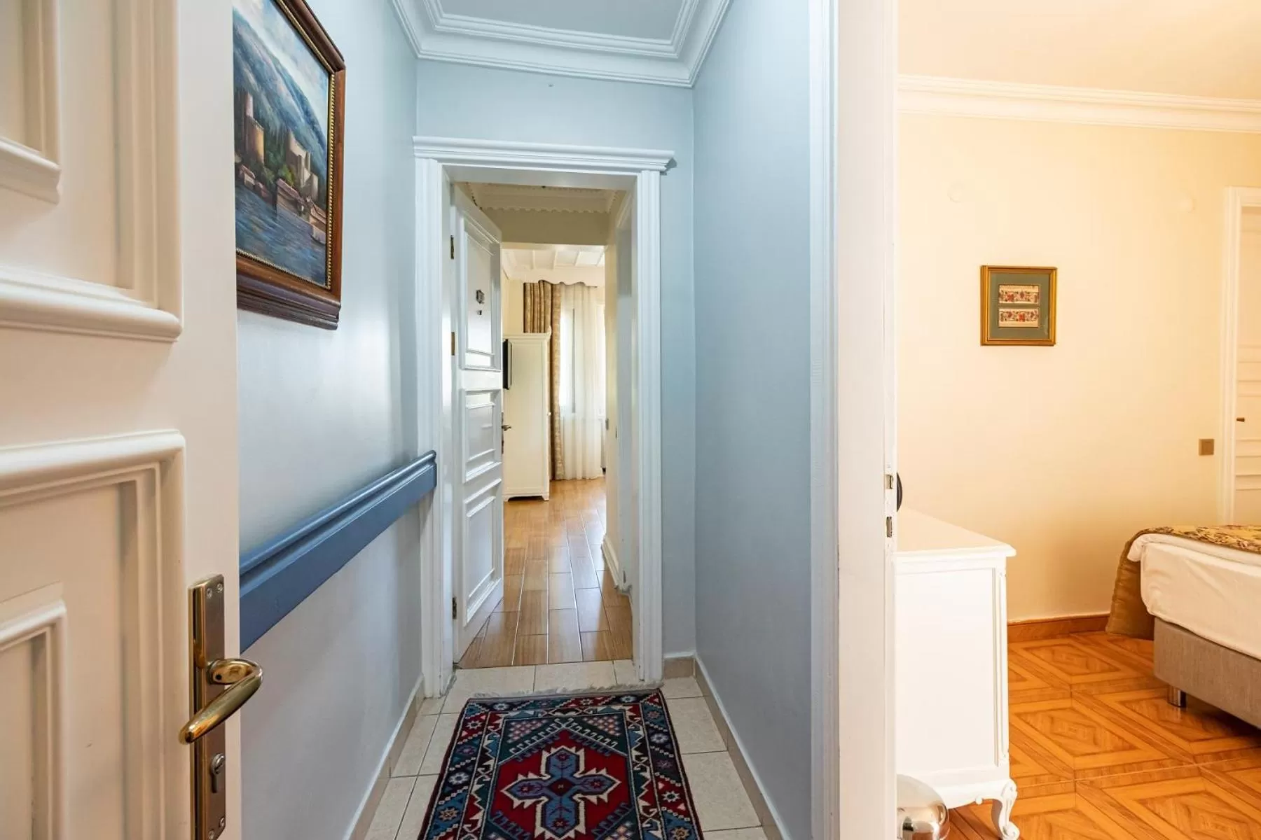 Decorative detail, Bed in Alzer Hotel Special Class