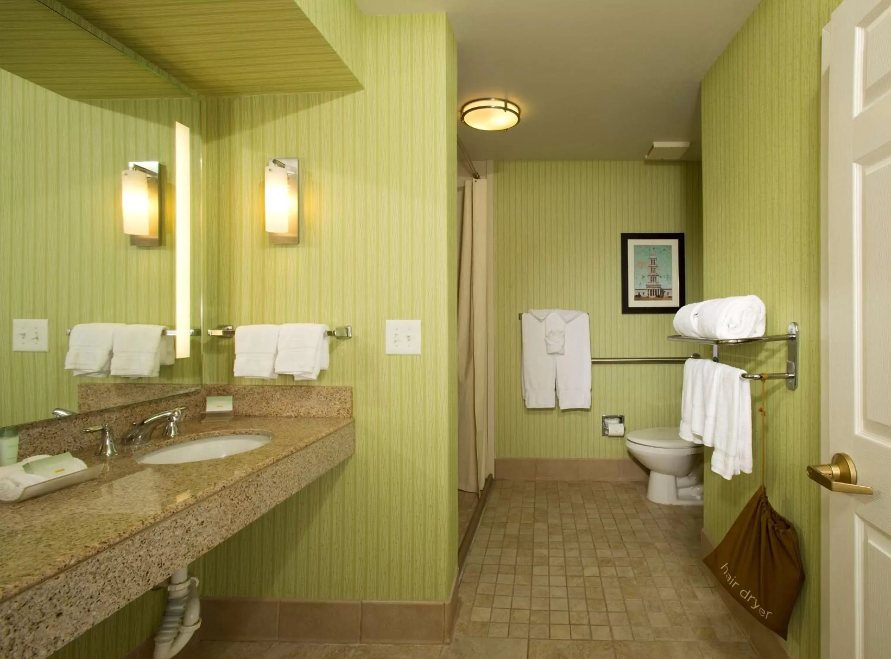 Bathroom in Homewood Suites by Hilton Alexandria