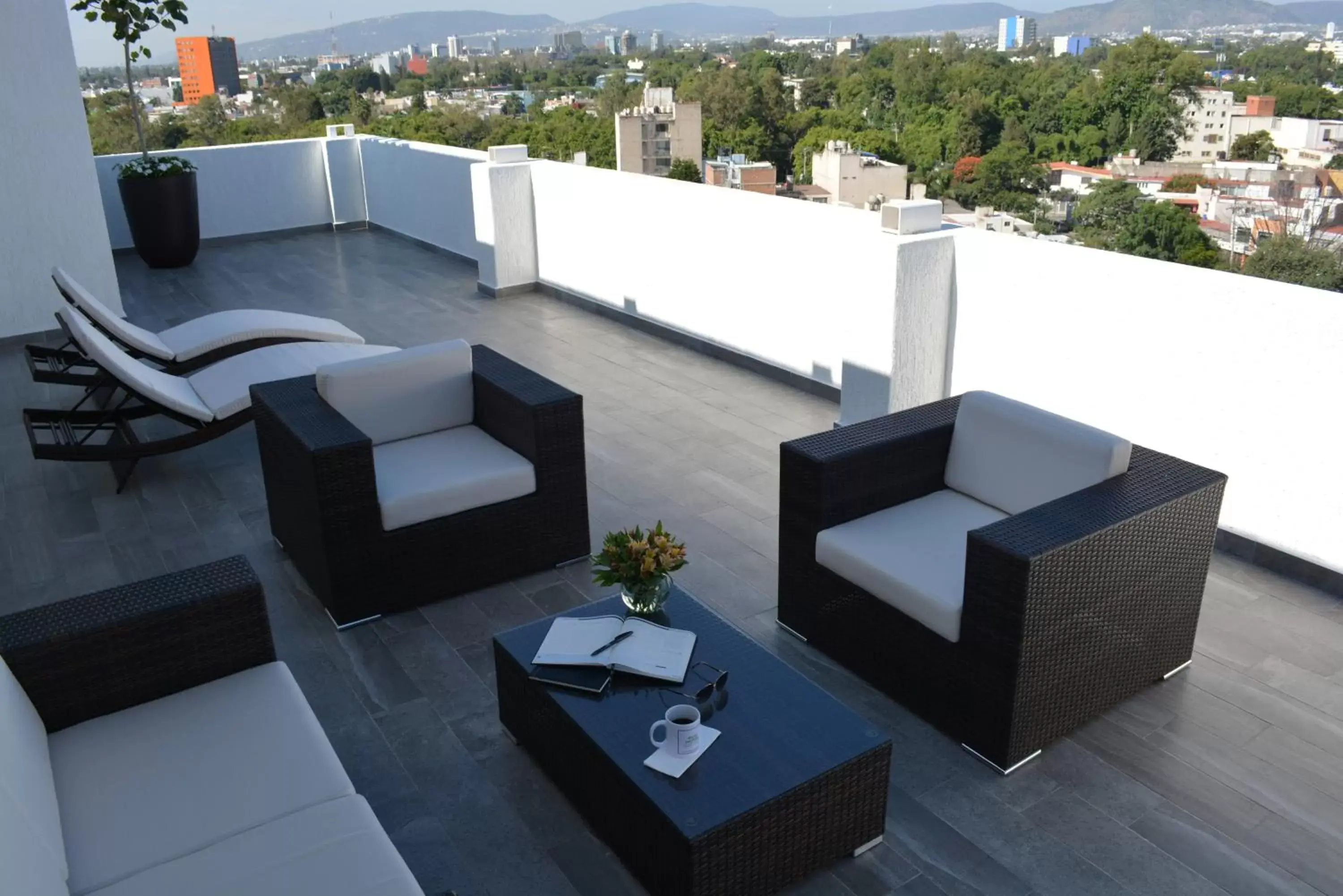 Balcony/Terrace in Eco Hotel Guadalajara Expo