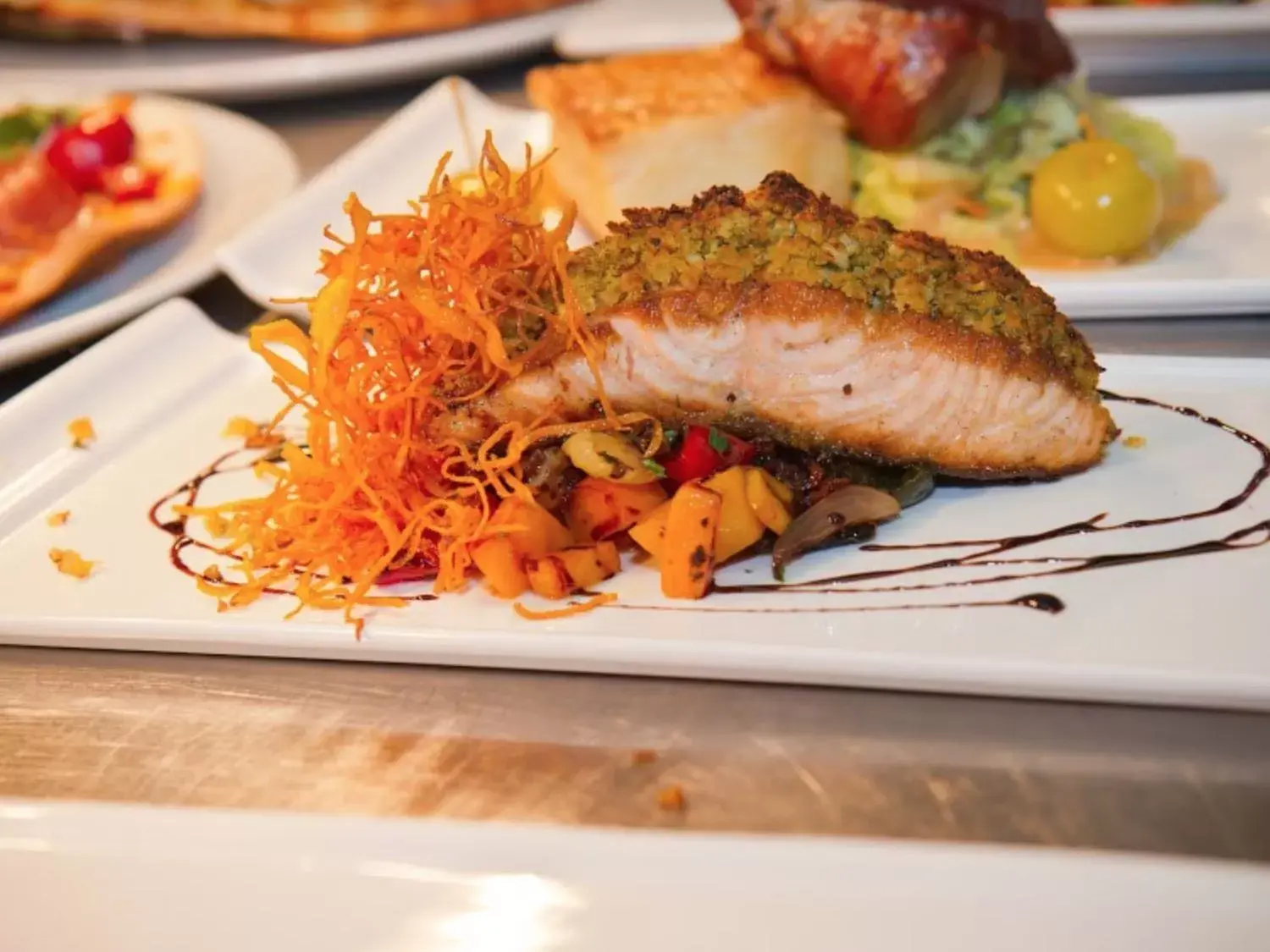 Dining area in The Railway Inn Dining area in The Railway Inn