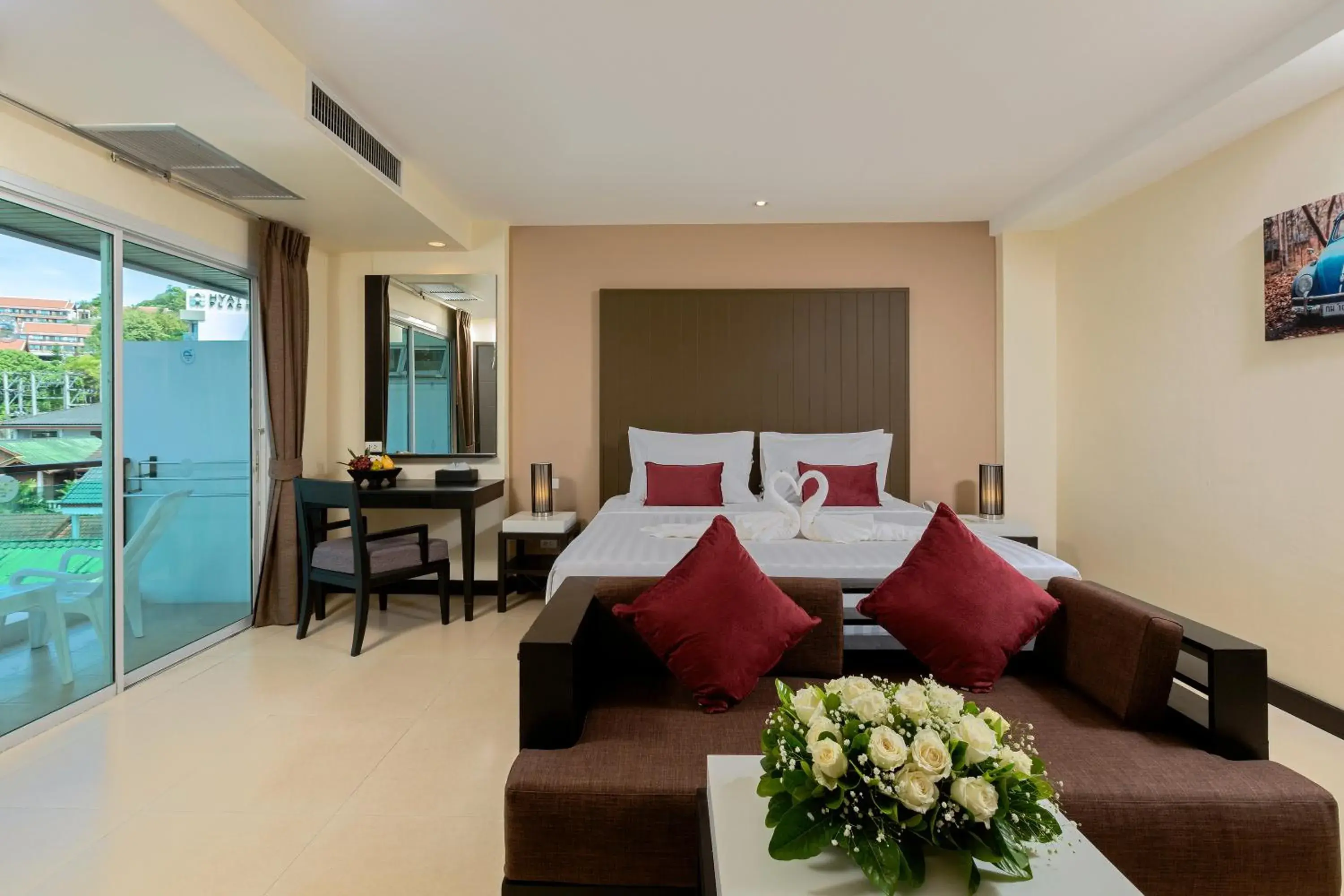 Living room, Bed in Baramee Resortel Living room, Bed in Baramee Resortel