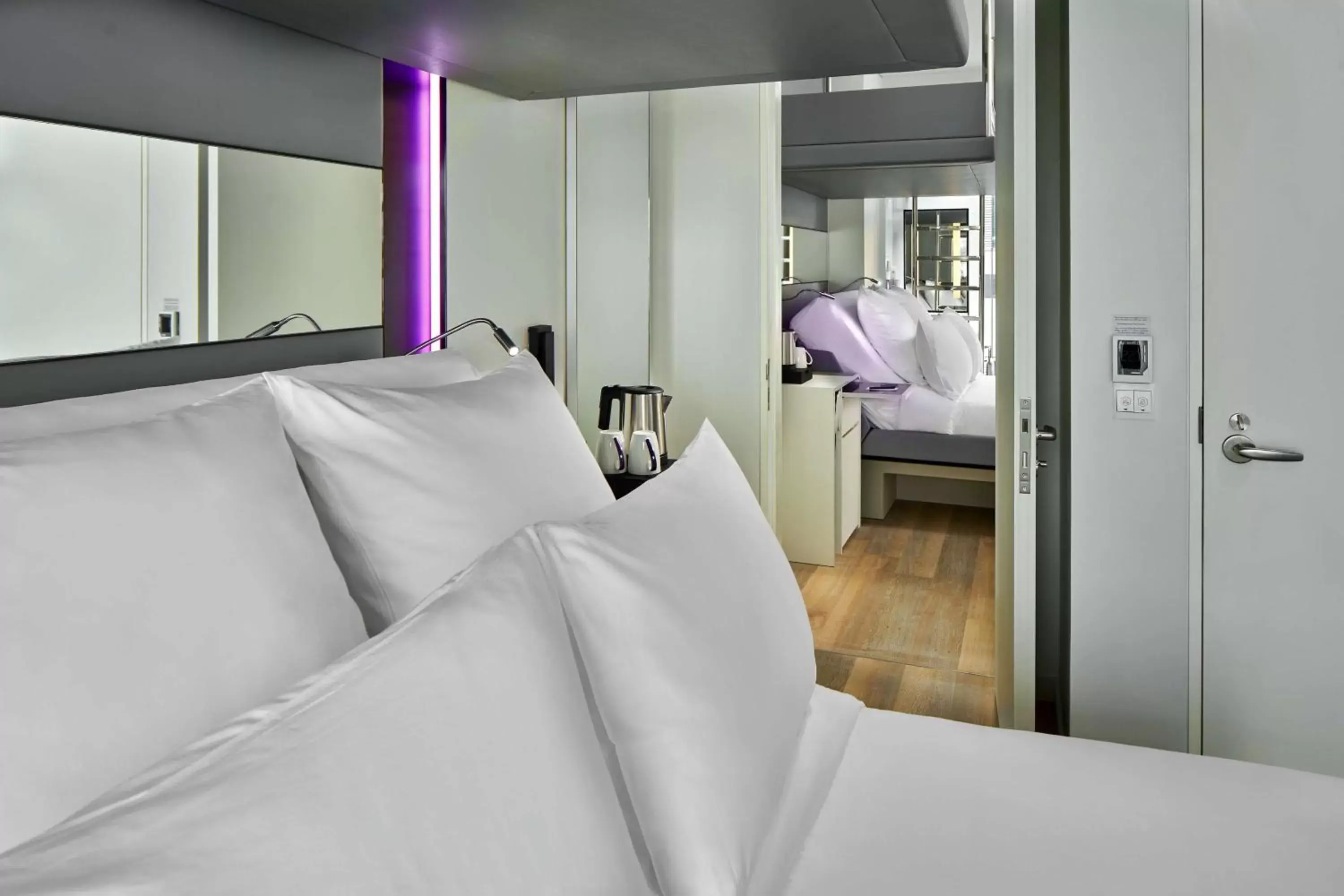 Bedroom, Bed in YOTEL Singapore Orchard Road Bedroom, Bed in YOTEL Singapore Orchard Road