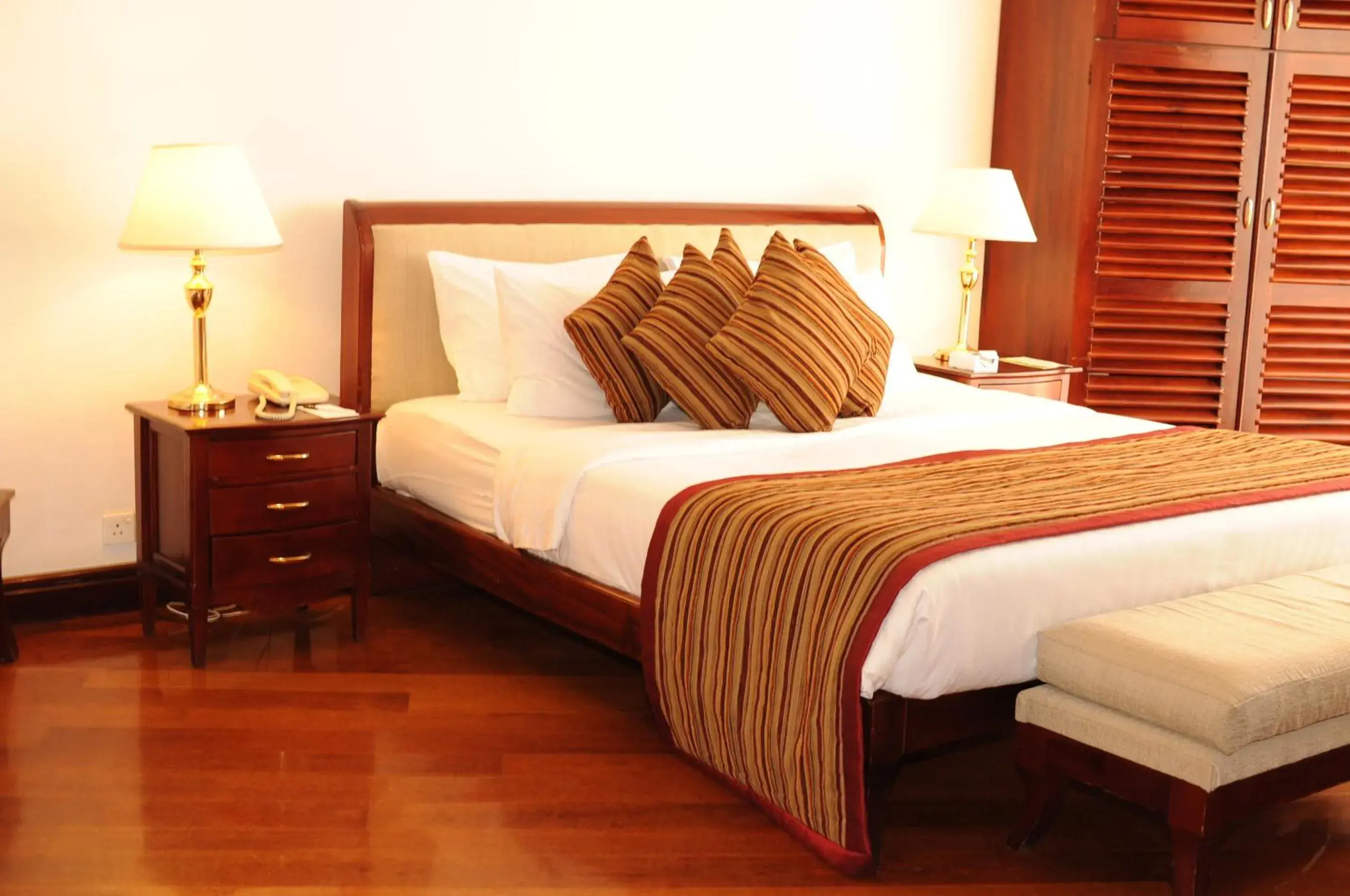 Bed in Mount Lavinia Beach Hotel