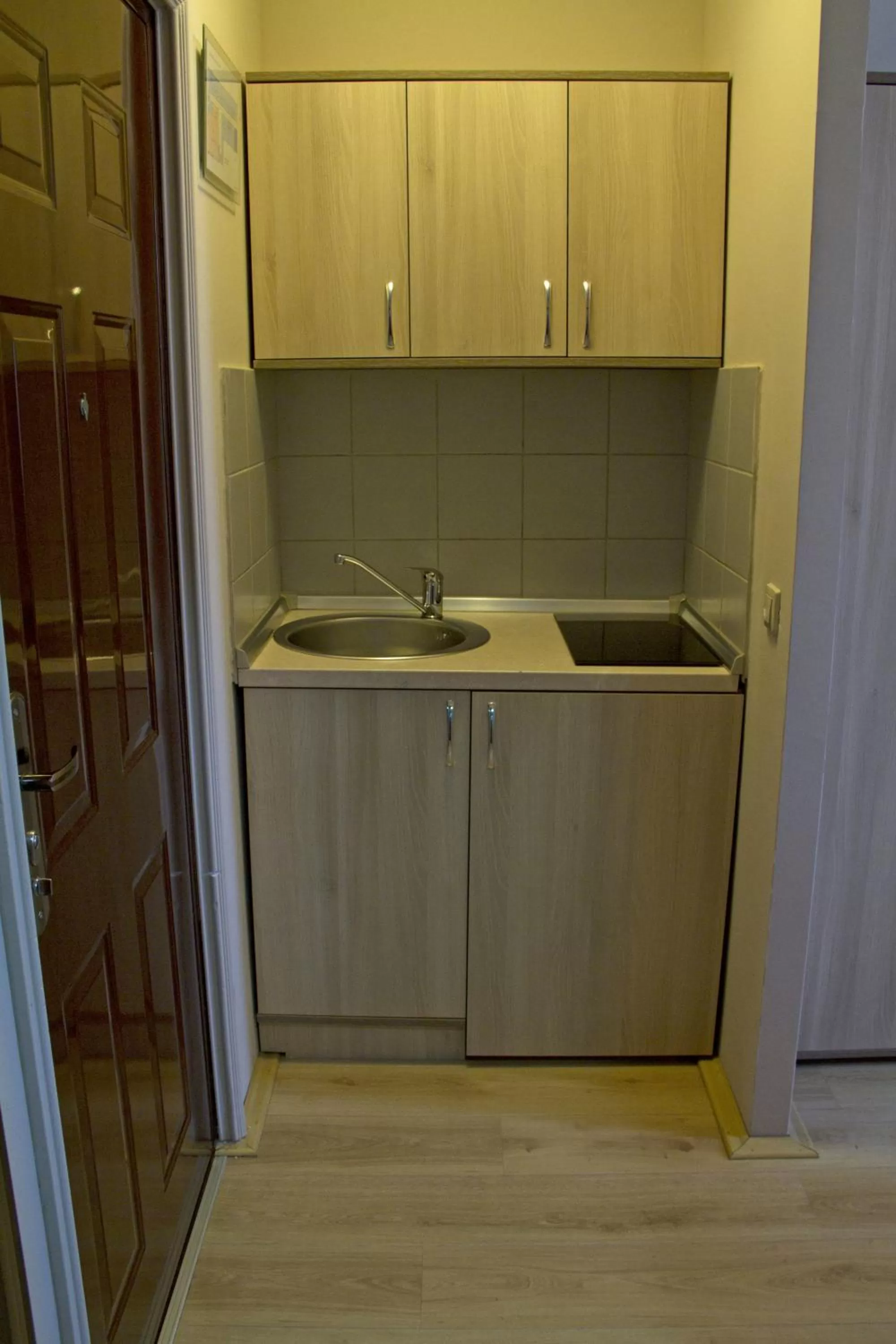 Kitchen or kitchenette in Garni Hotel Tri O