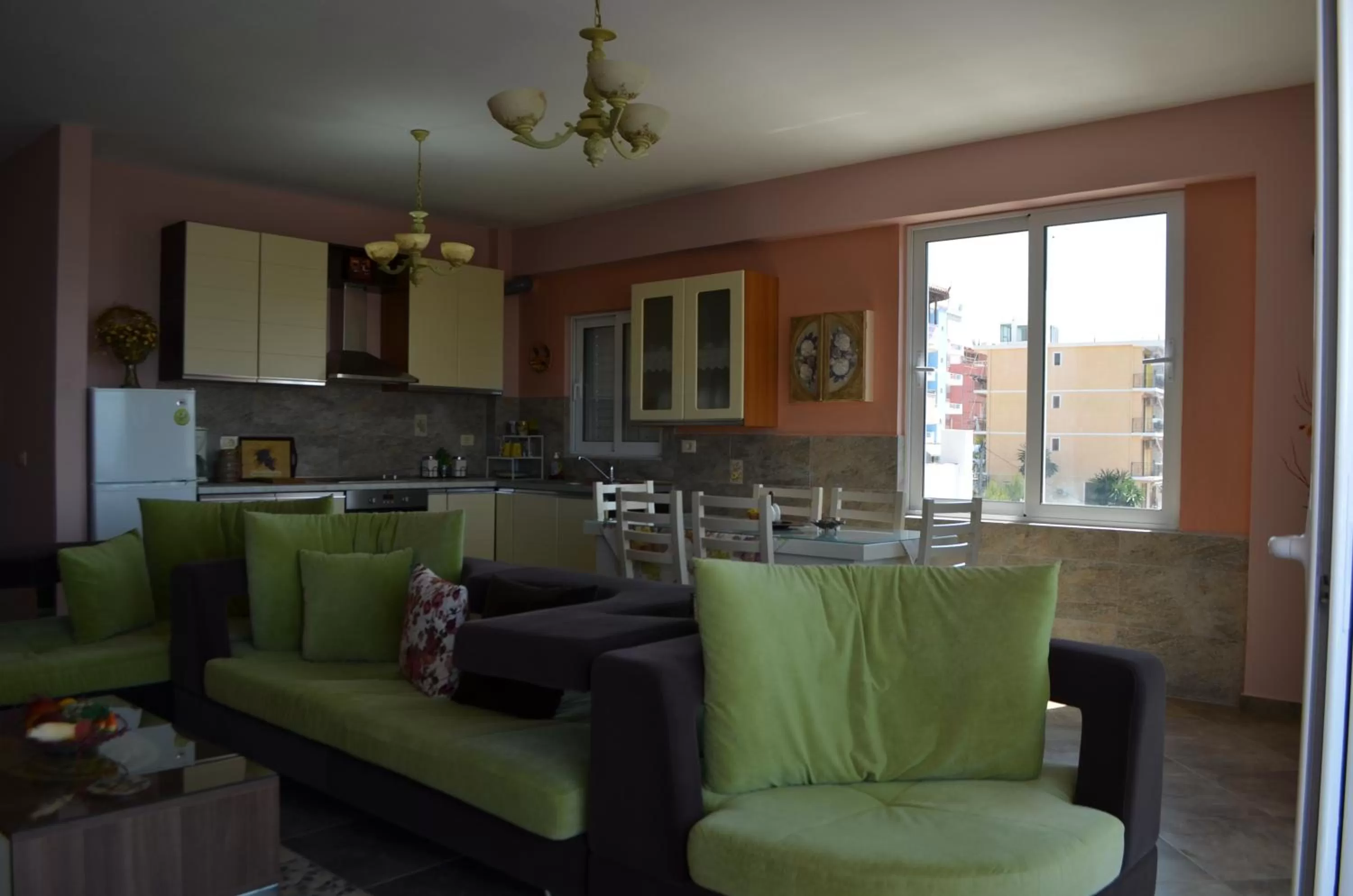 Living room, Kitchen/Kitchenette in Jelena's Luxury Apartments