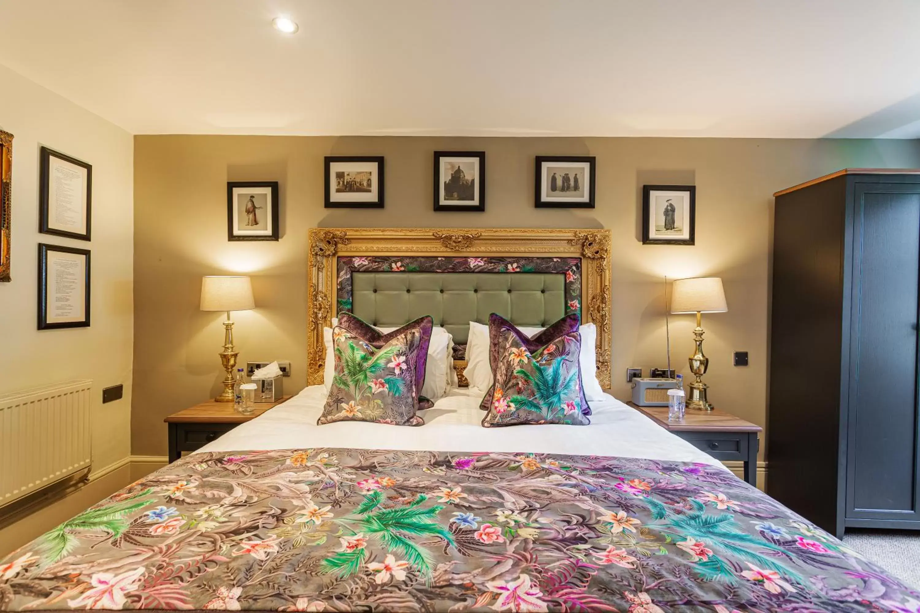 Bed in The George Hotel, Amesbury, Wiltshire