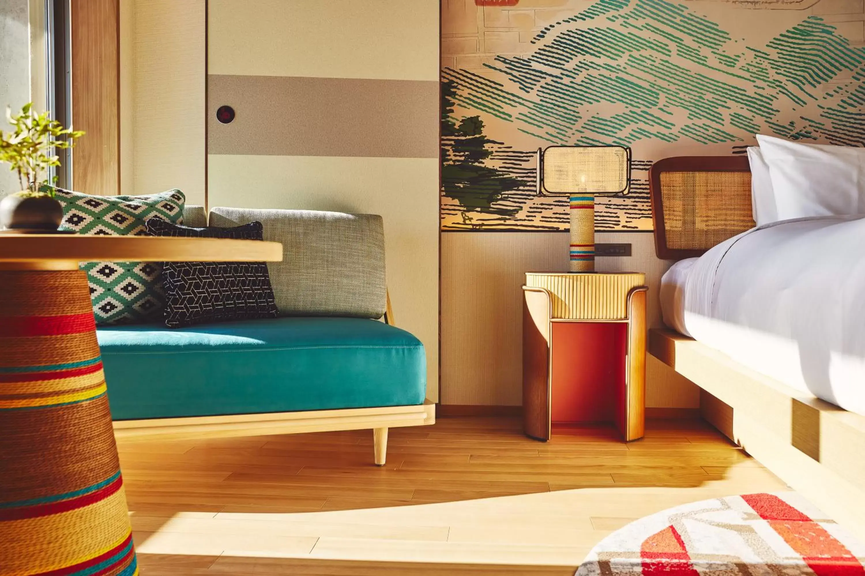 Bedroom, Bed in Hotel Indigo Inuyama Urakuen Garden by IHG Bedroom, Bed in Hotel Indigo Inuyama Urakuen Garden by IHG