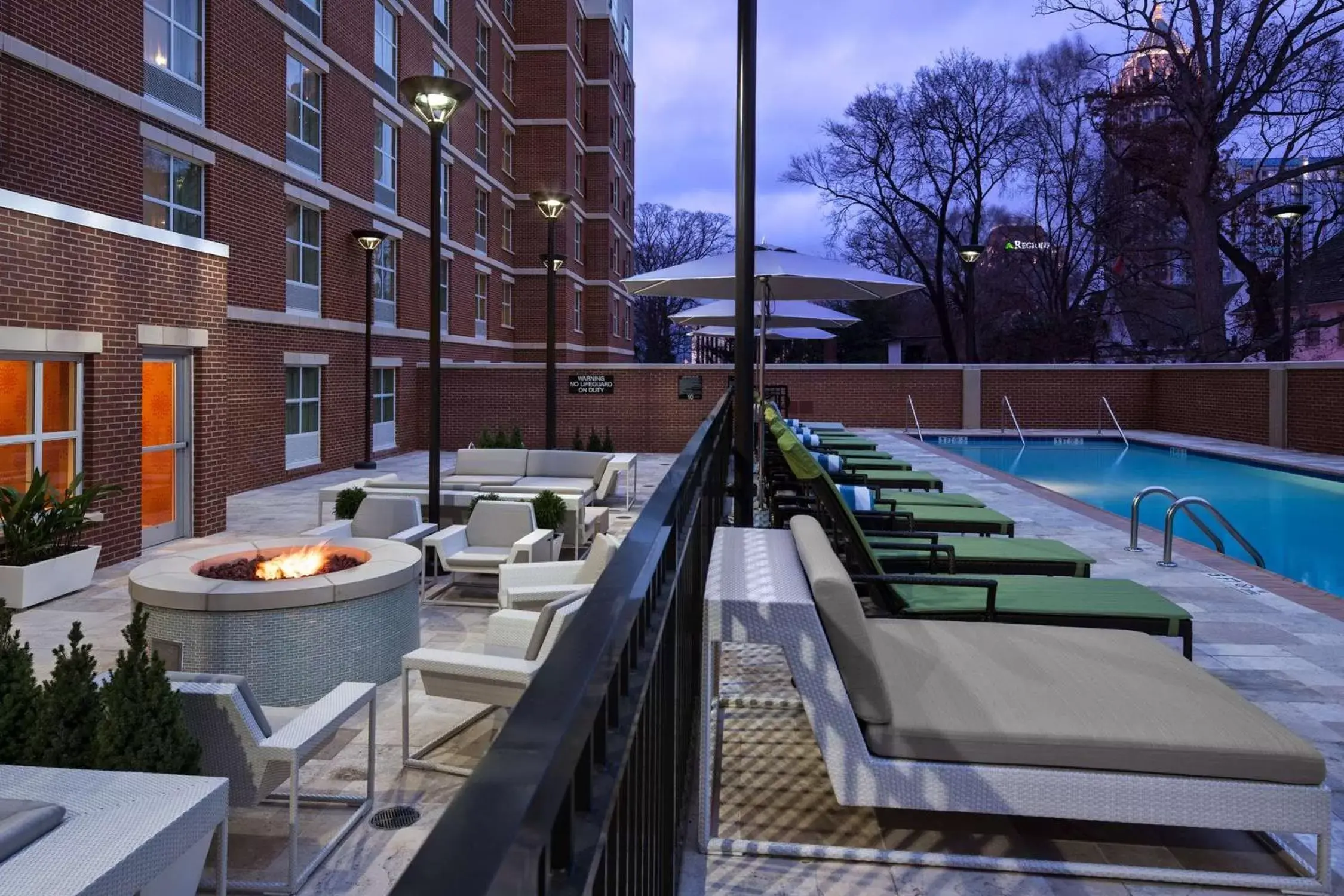 Pool view in Hilton Garden Inn Atlanta Midtown